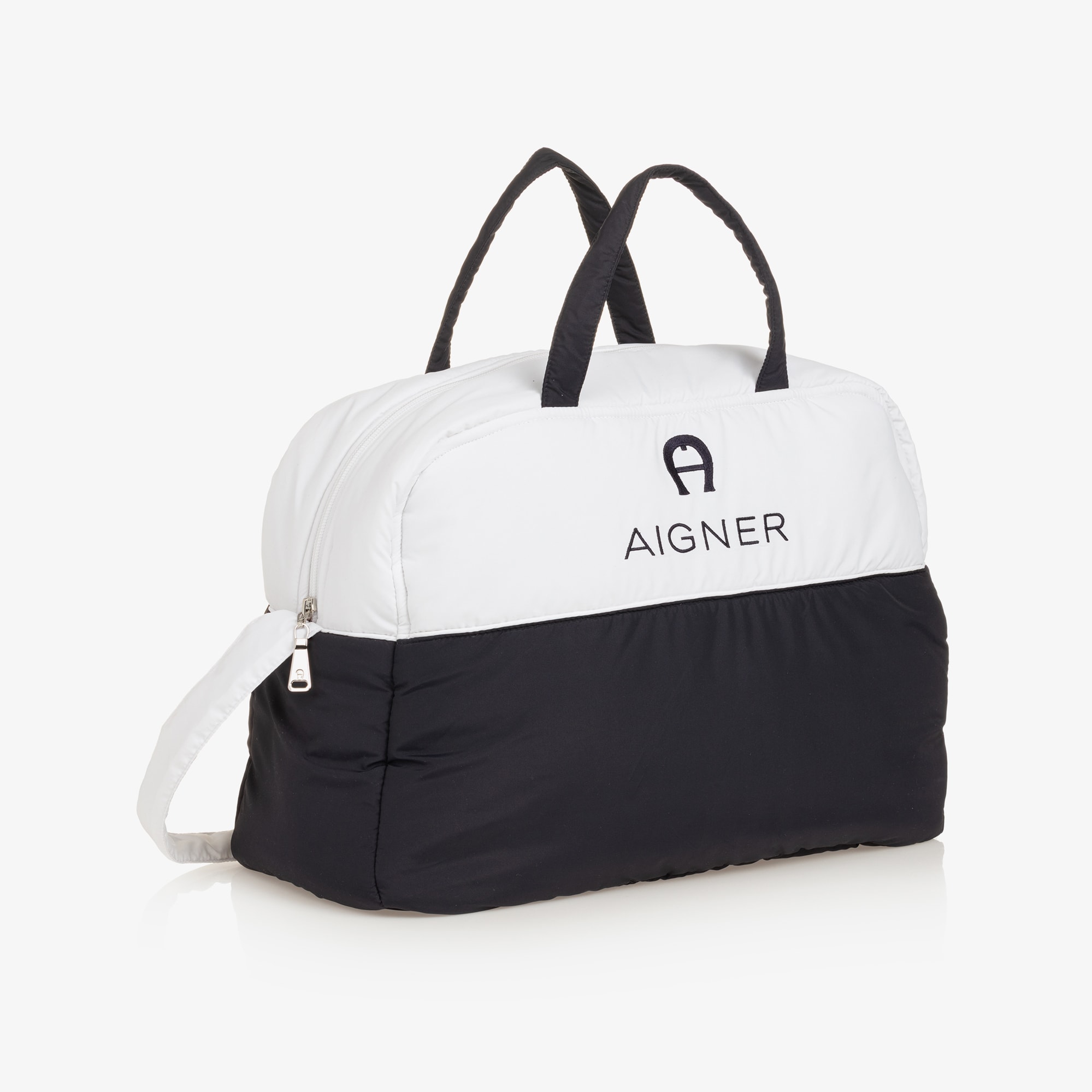 White & Sky Blue Baby Changing Bag (43cm) - View 3