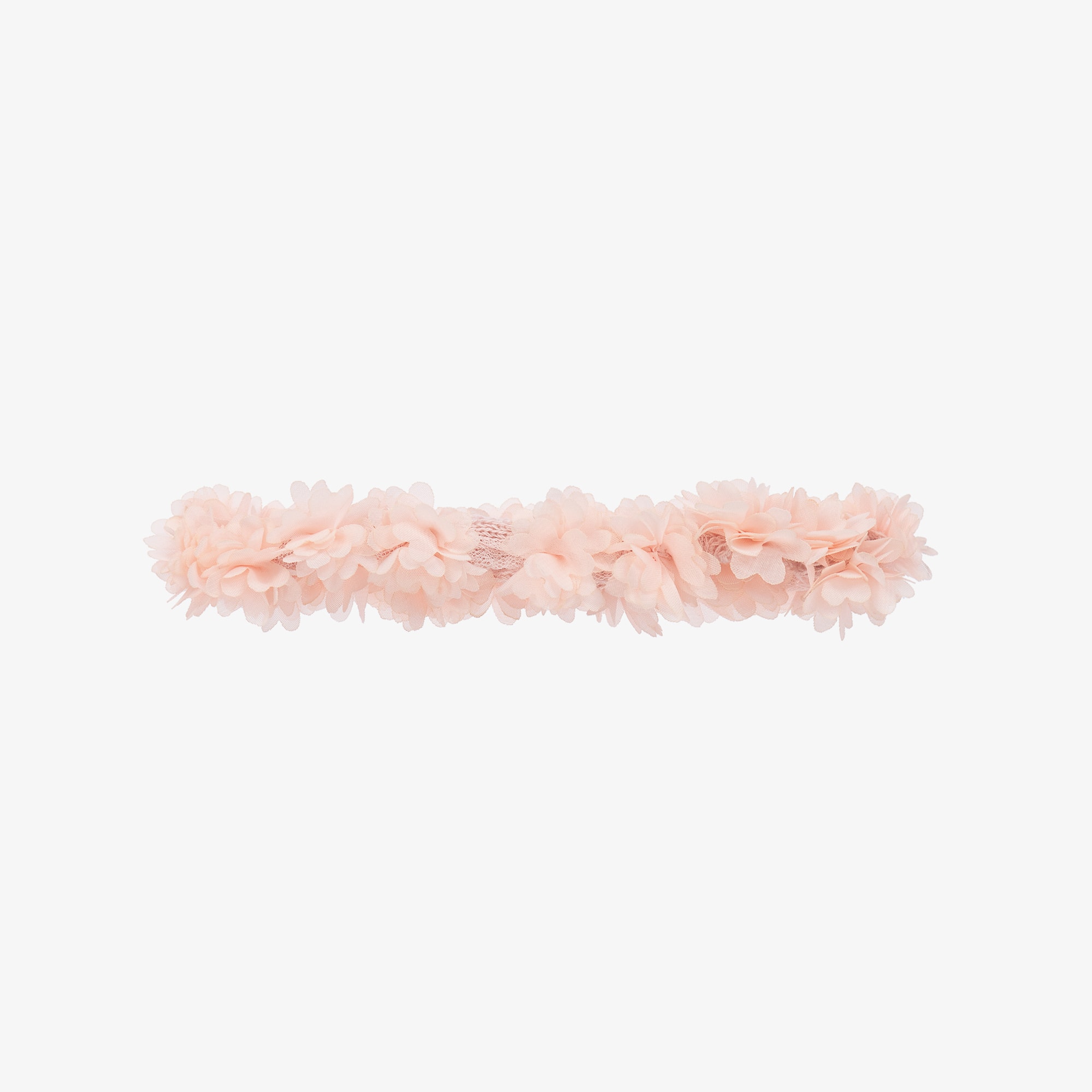 Baby Girls Pink Fabric Flowers Headband - View 4