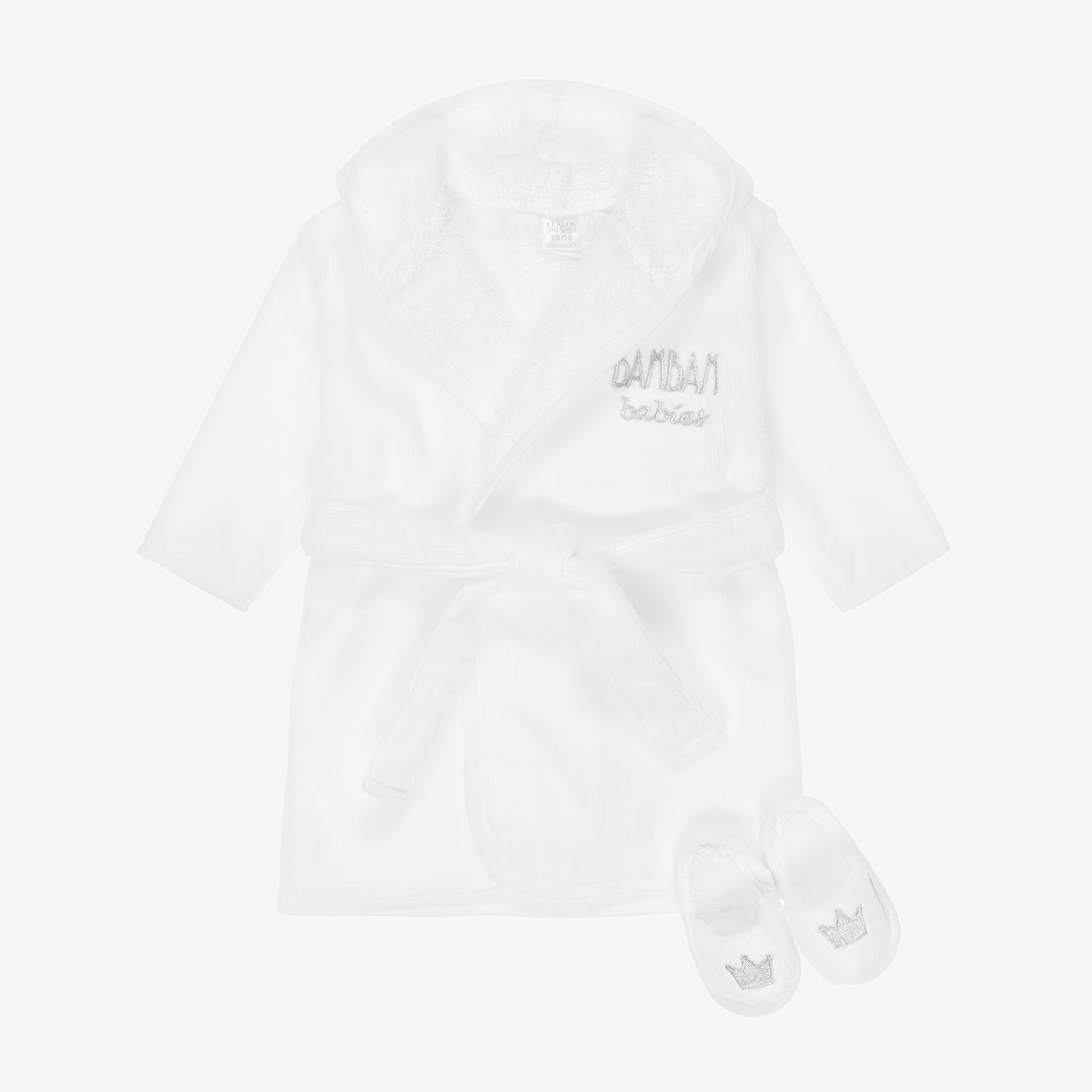 White Bathrobe Baby Gift Set - View 1