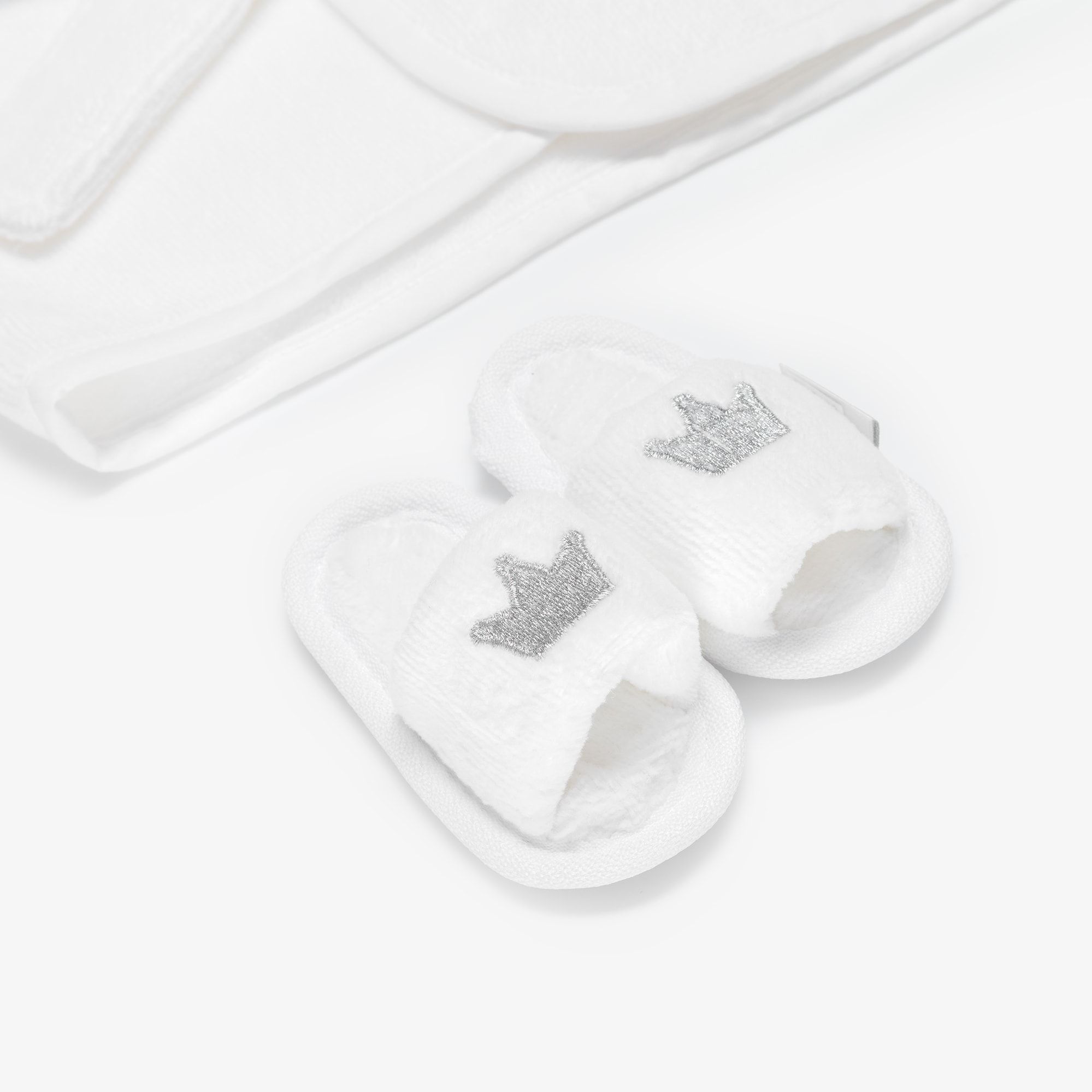 White Bathrobe Baby Gift Set - View 5