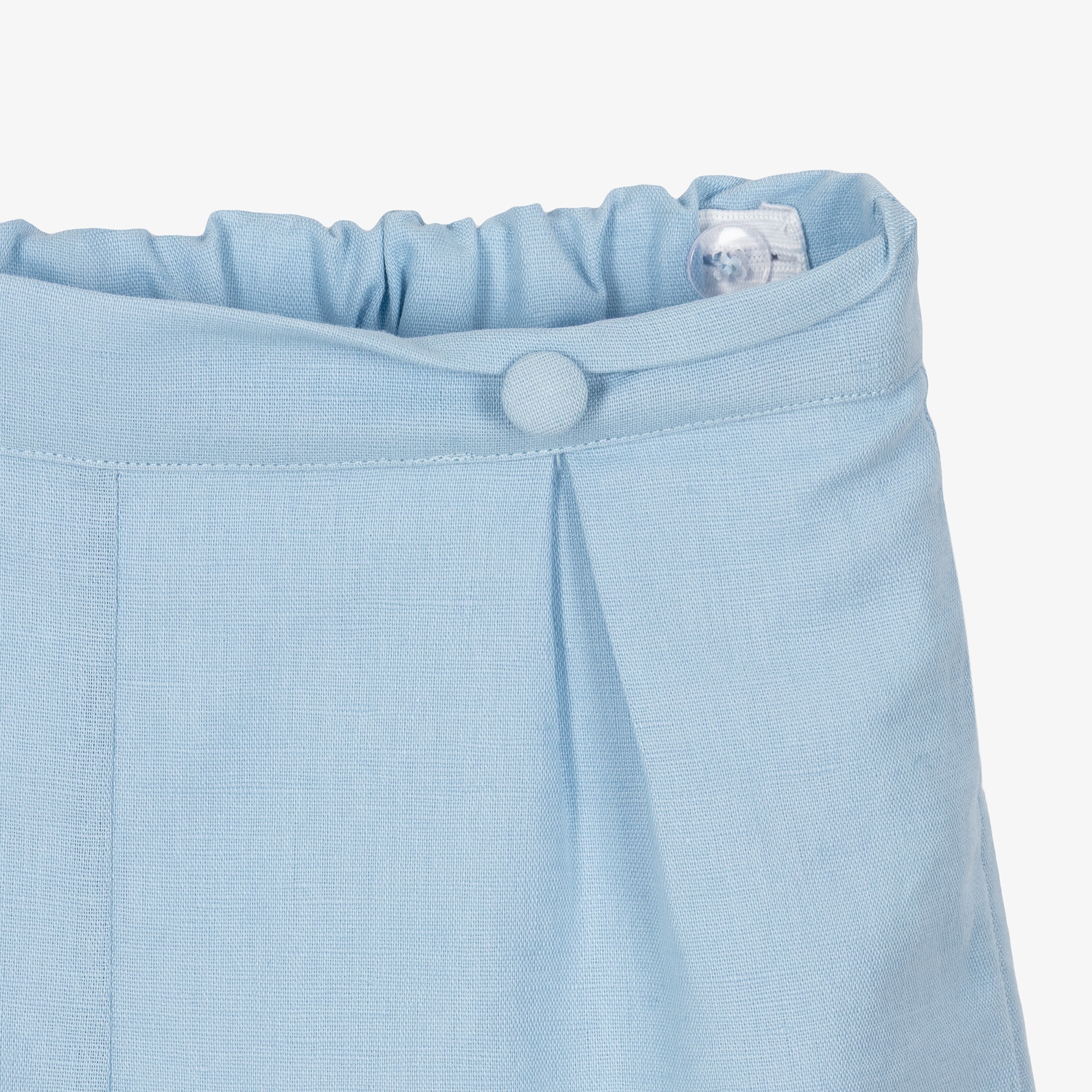 Boys Ivory & Blue Sailor Bear Print Short Set - View 6