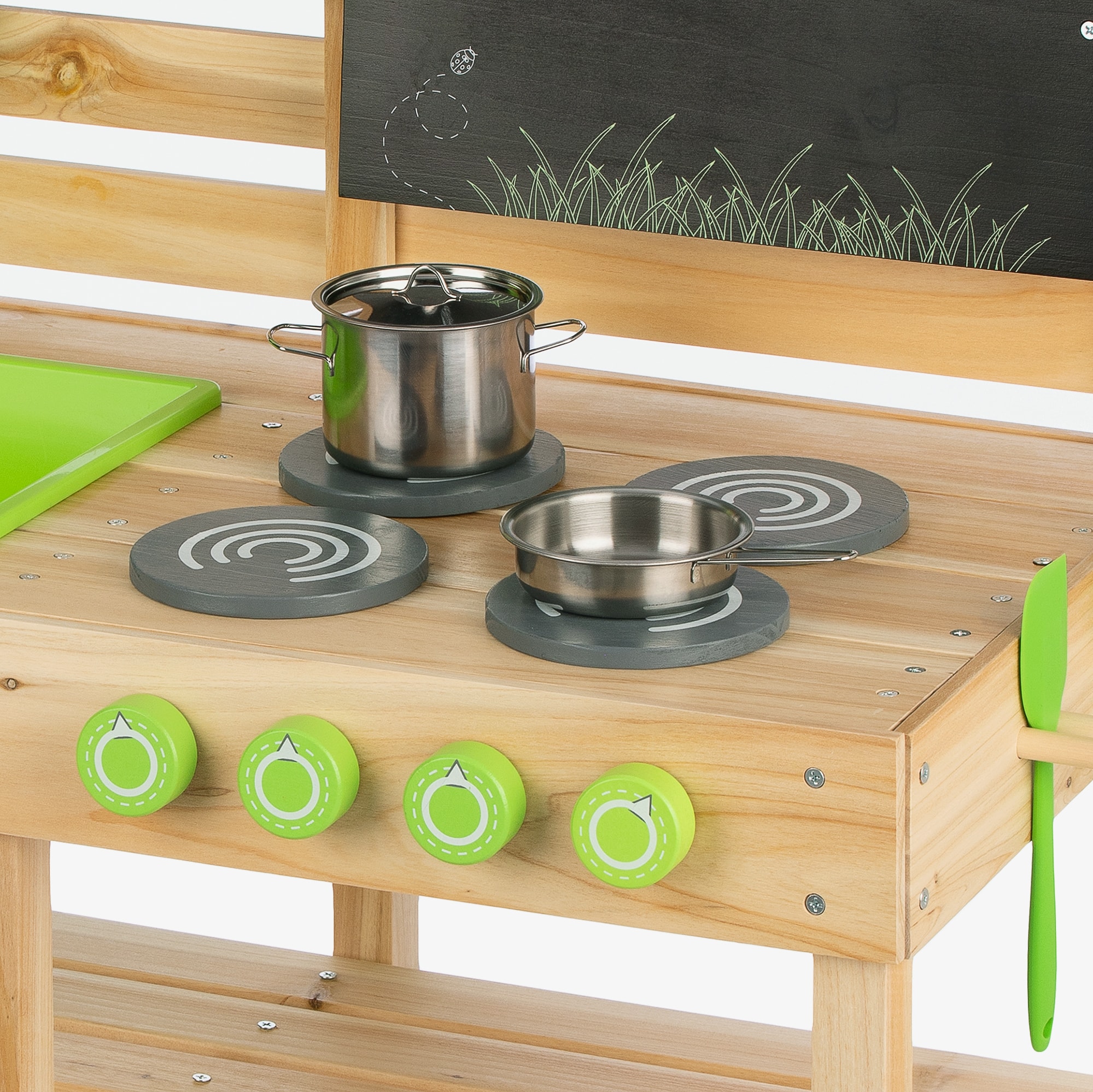 Wooden Outdoor Mud Kitchen Play Set (83cm) - View 5