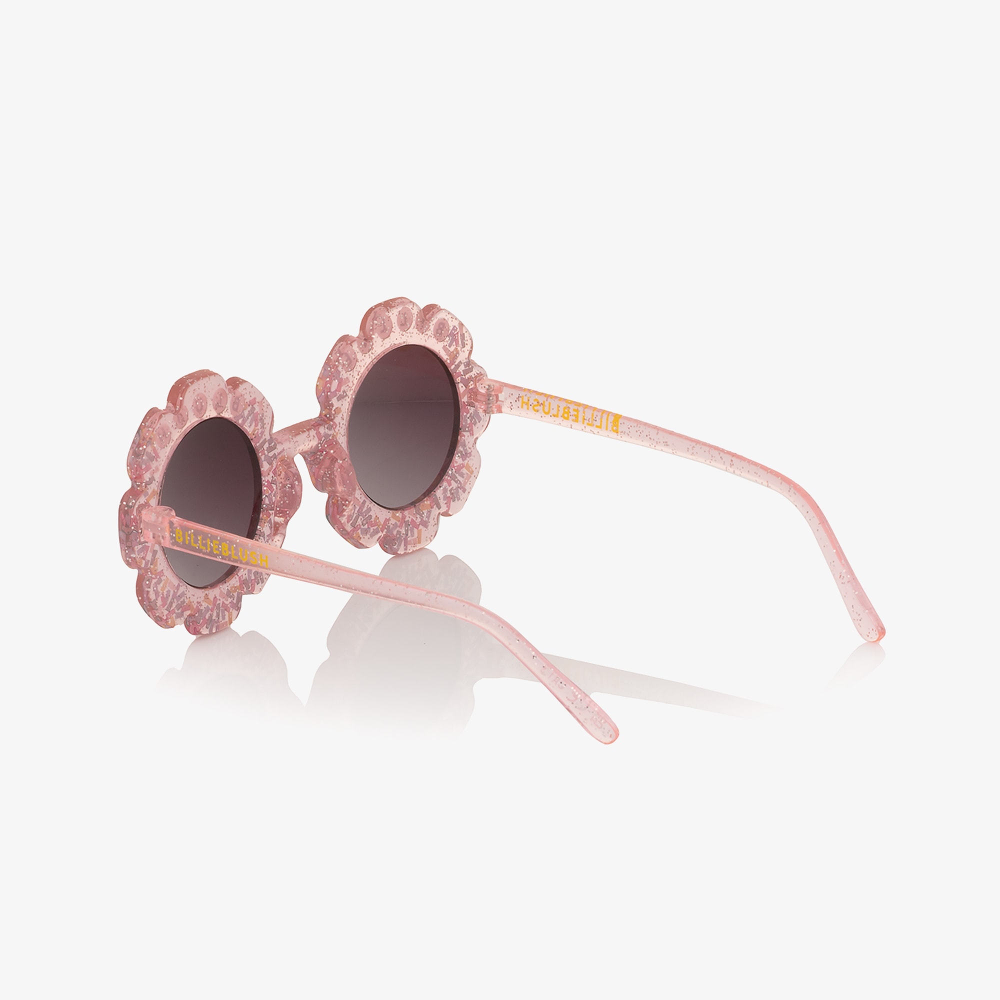 Girls Pink Confetti Flower Sunglasses (UV400) - View 4