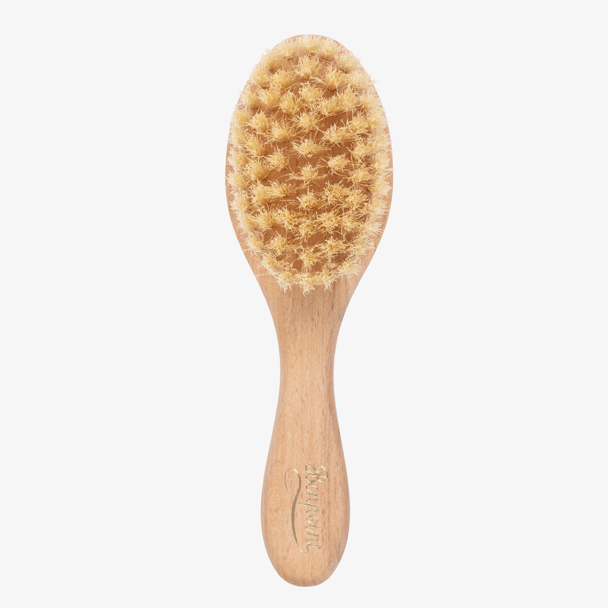 Beige Wooden Baby Hairbrush - View 1