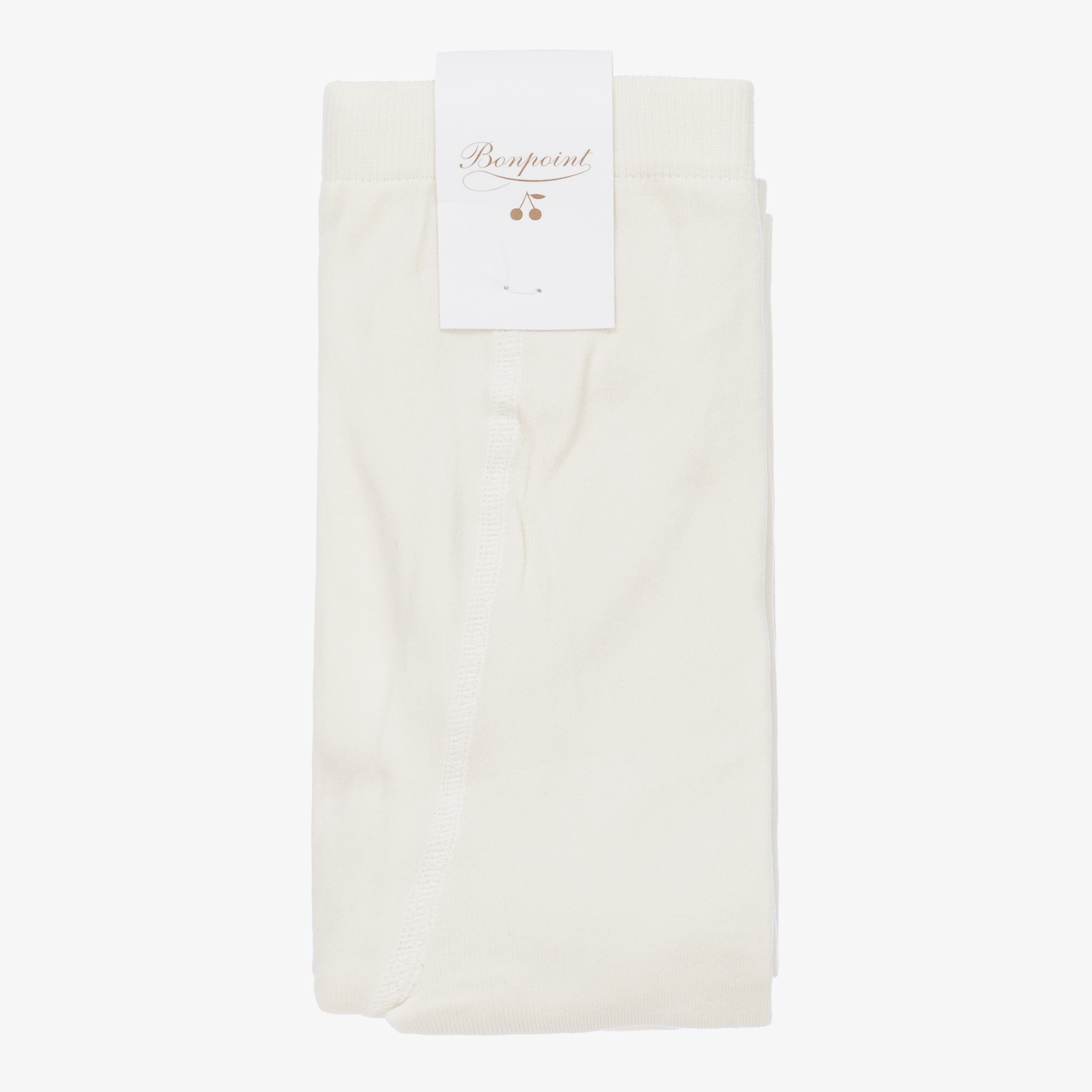 Girls Ivory Microfibre Tights - View 2