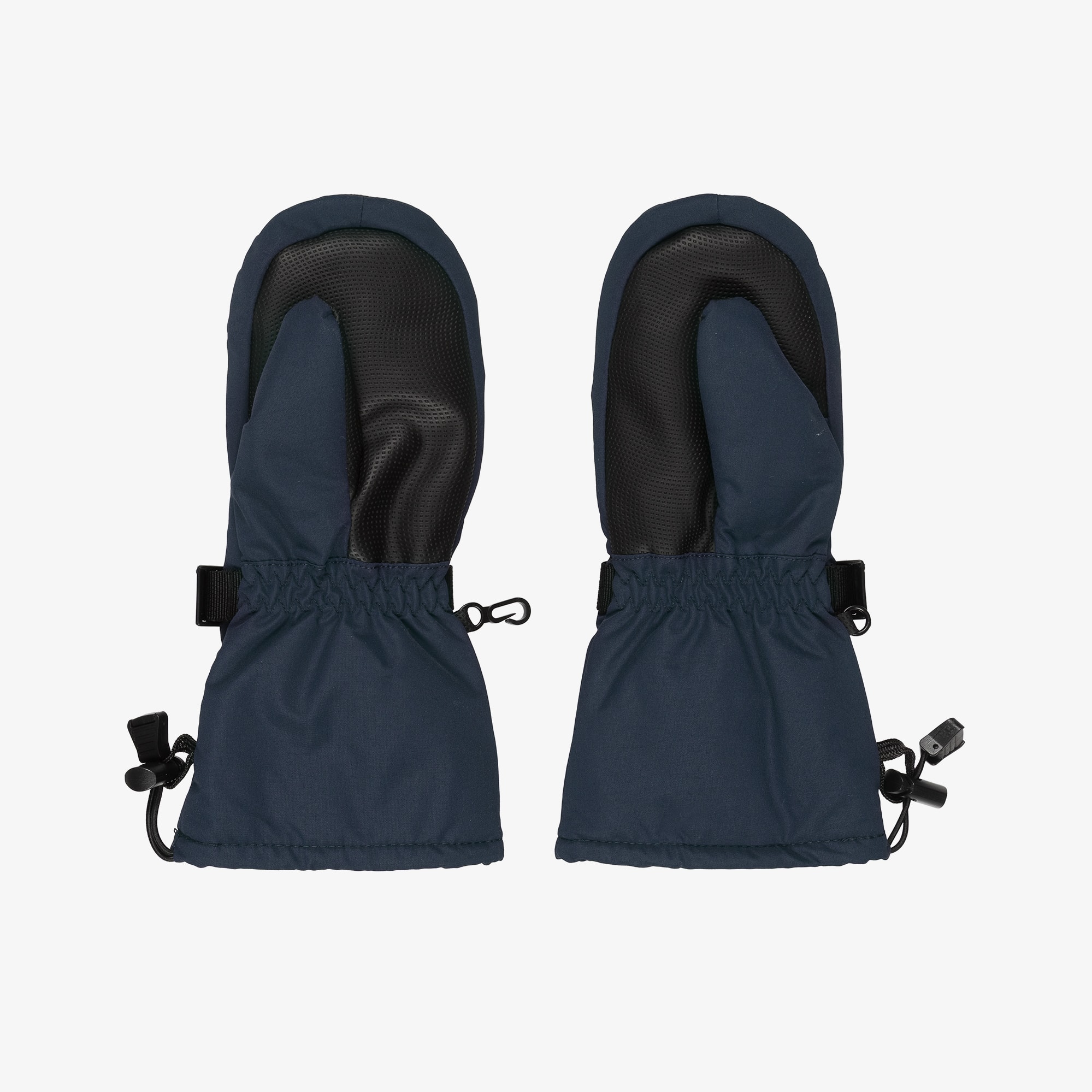 Navy Blue Padded Ski Mittens - View 3