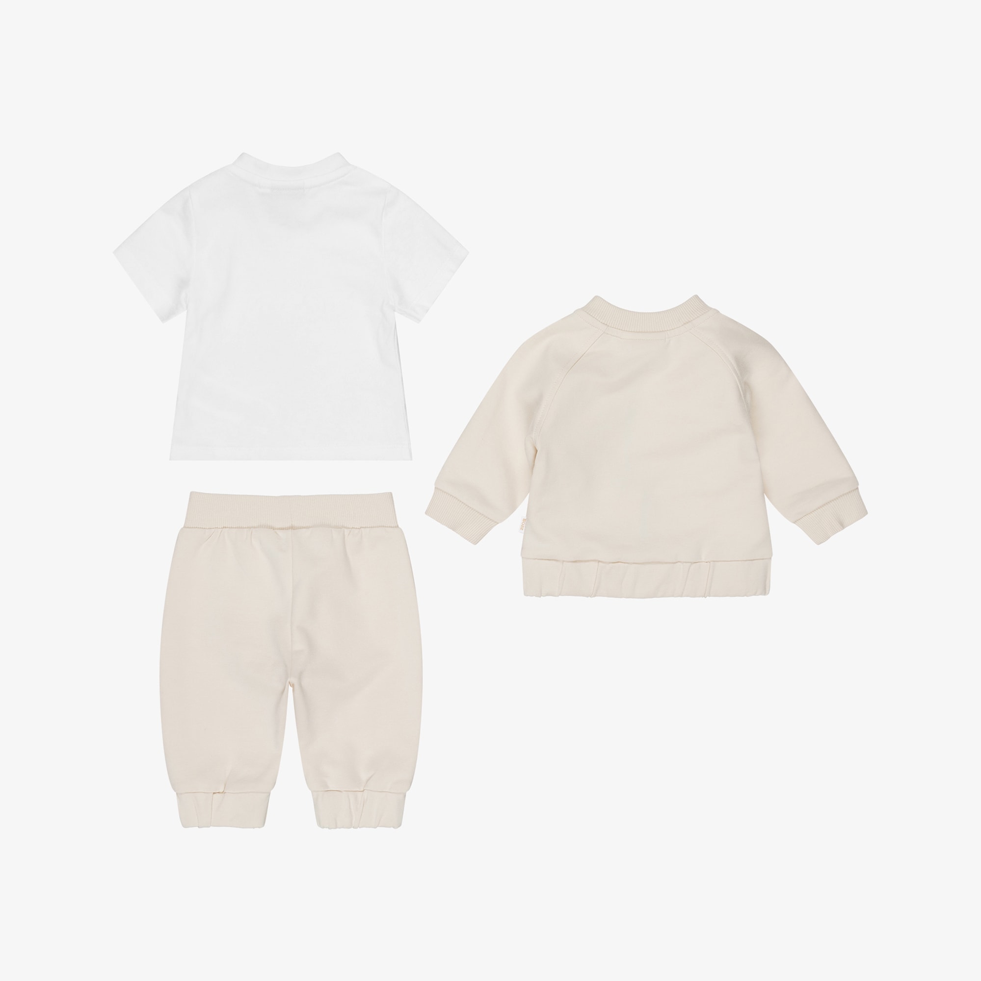Baby Boys Pale Blue Cotton Double B Tracksuit Set - View 3
