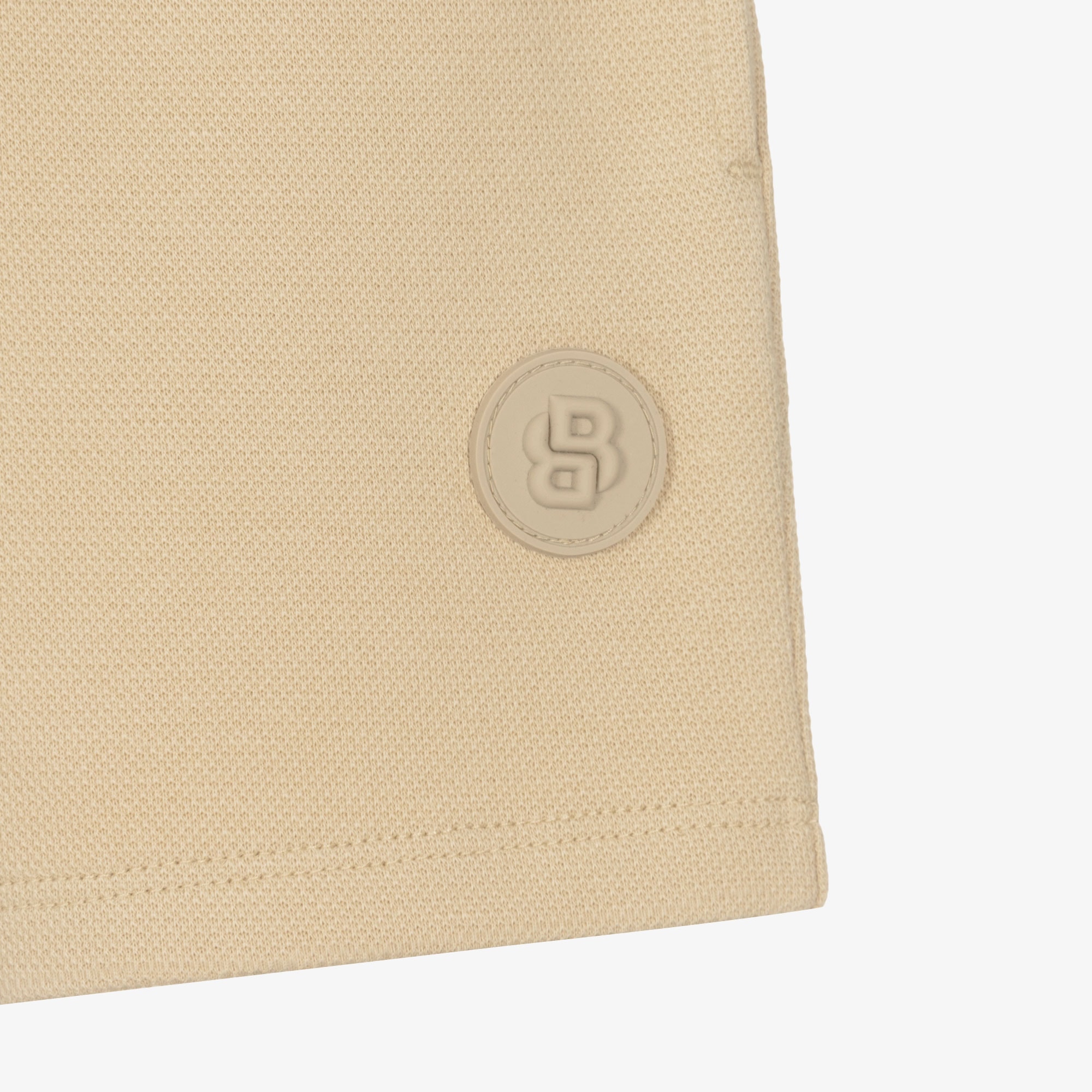 Boys Beige Cotton Piqué Shorts - View 3