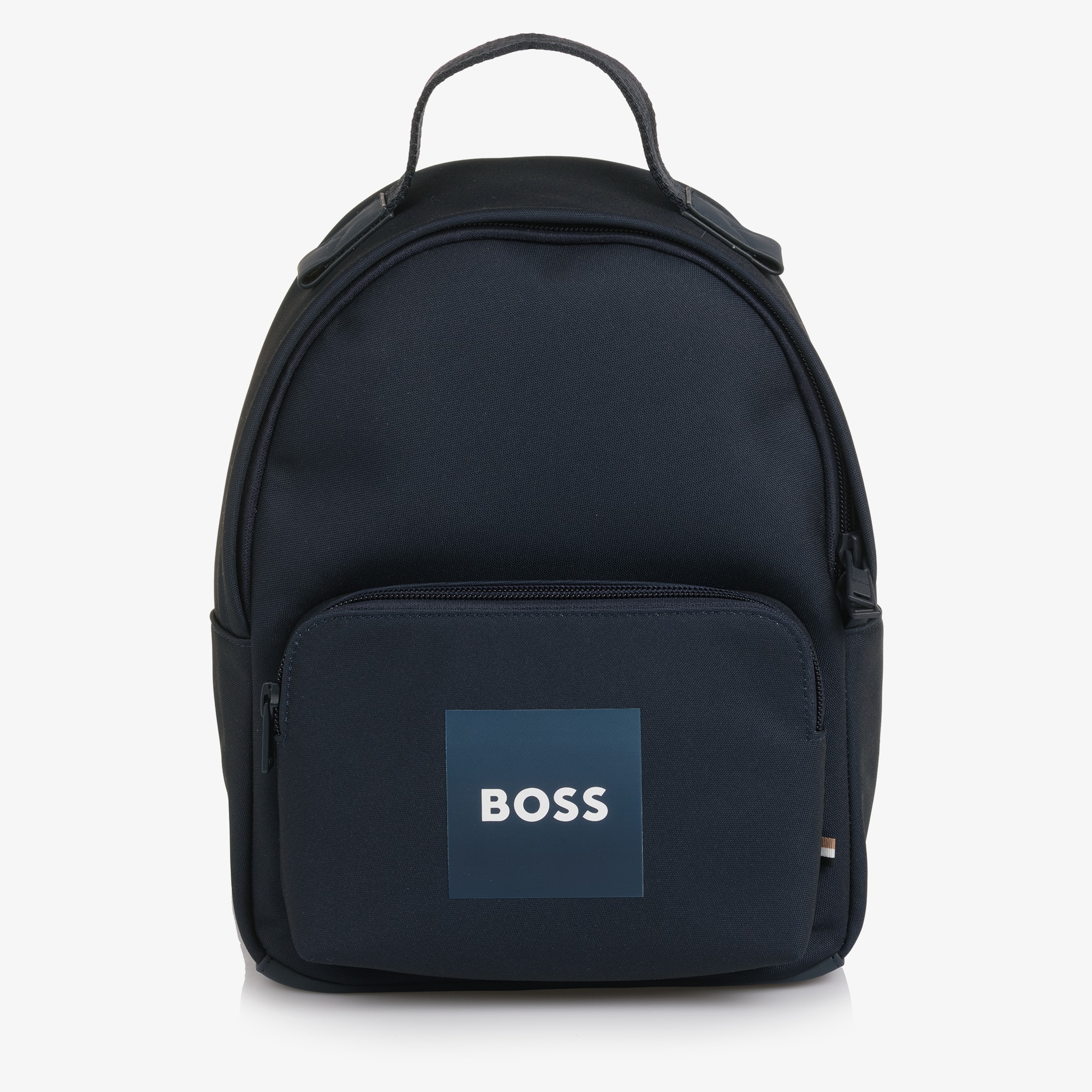 Boys Navy Blue Canvas Mini Backpack (28cm) - View 1
