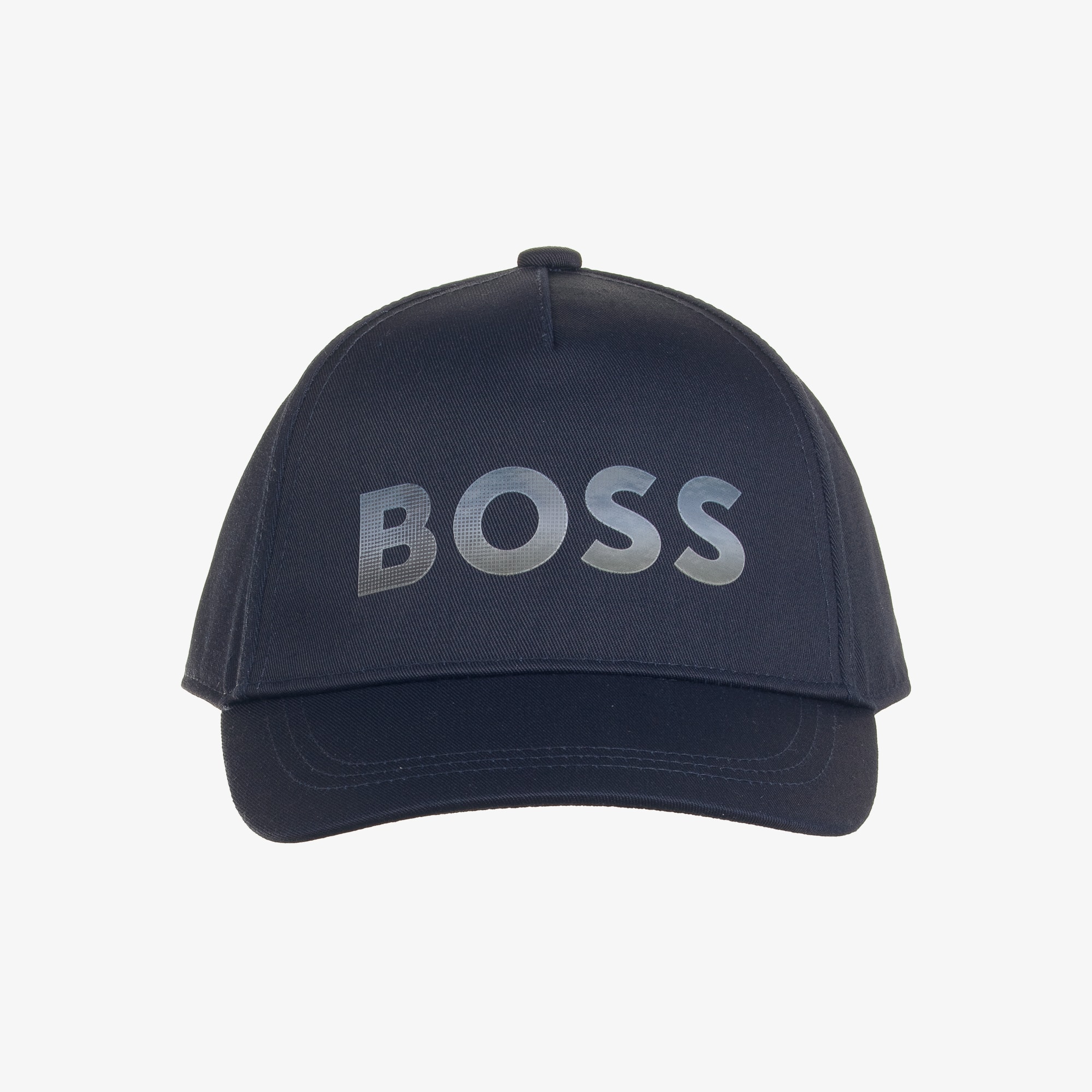 Boys Navy Blue Twill Ombré Logo Cap - View 3