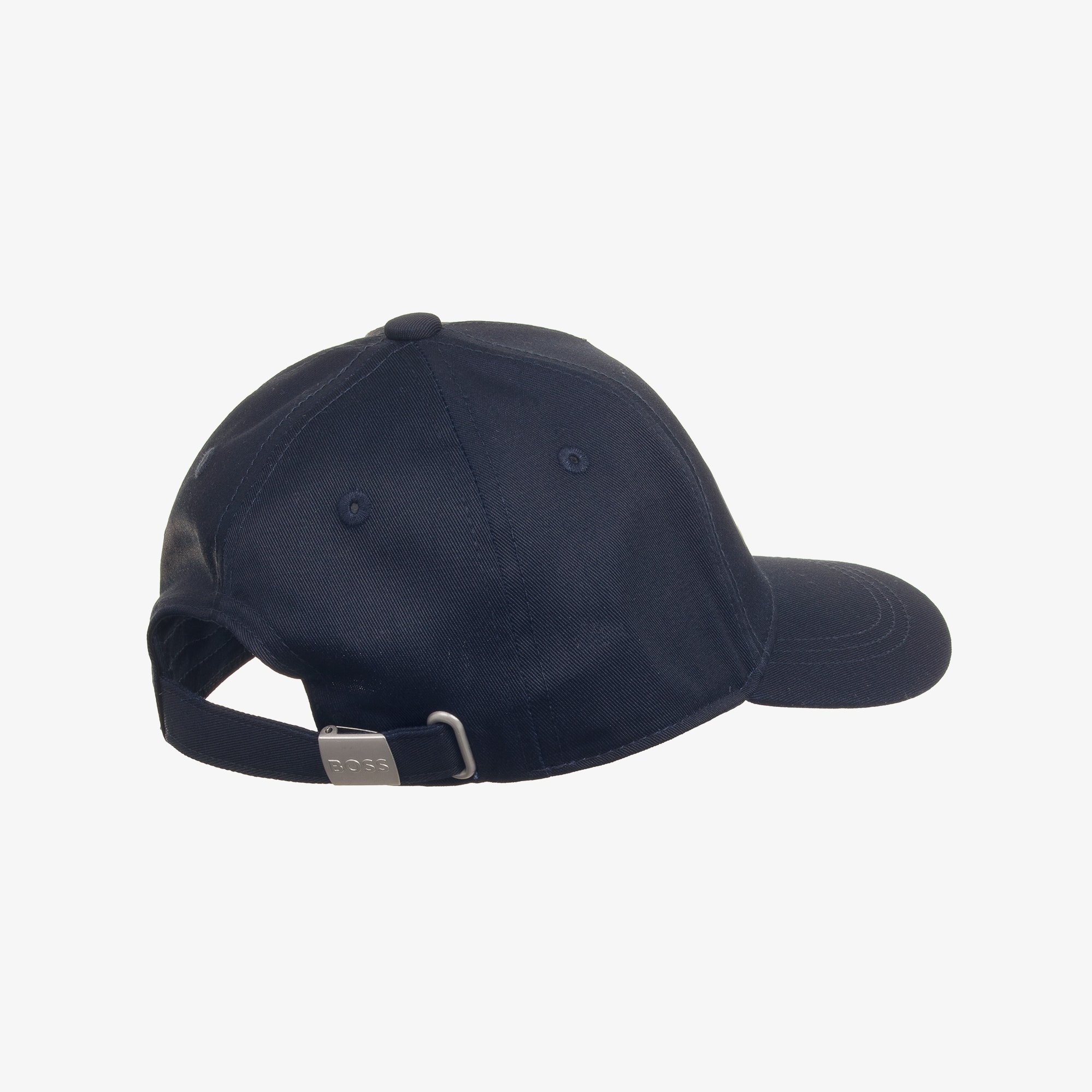 Boys Navy Blue Twill Ombré Logo Cap - View 4