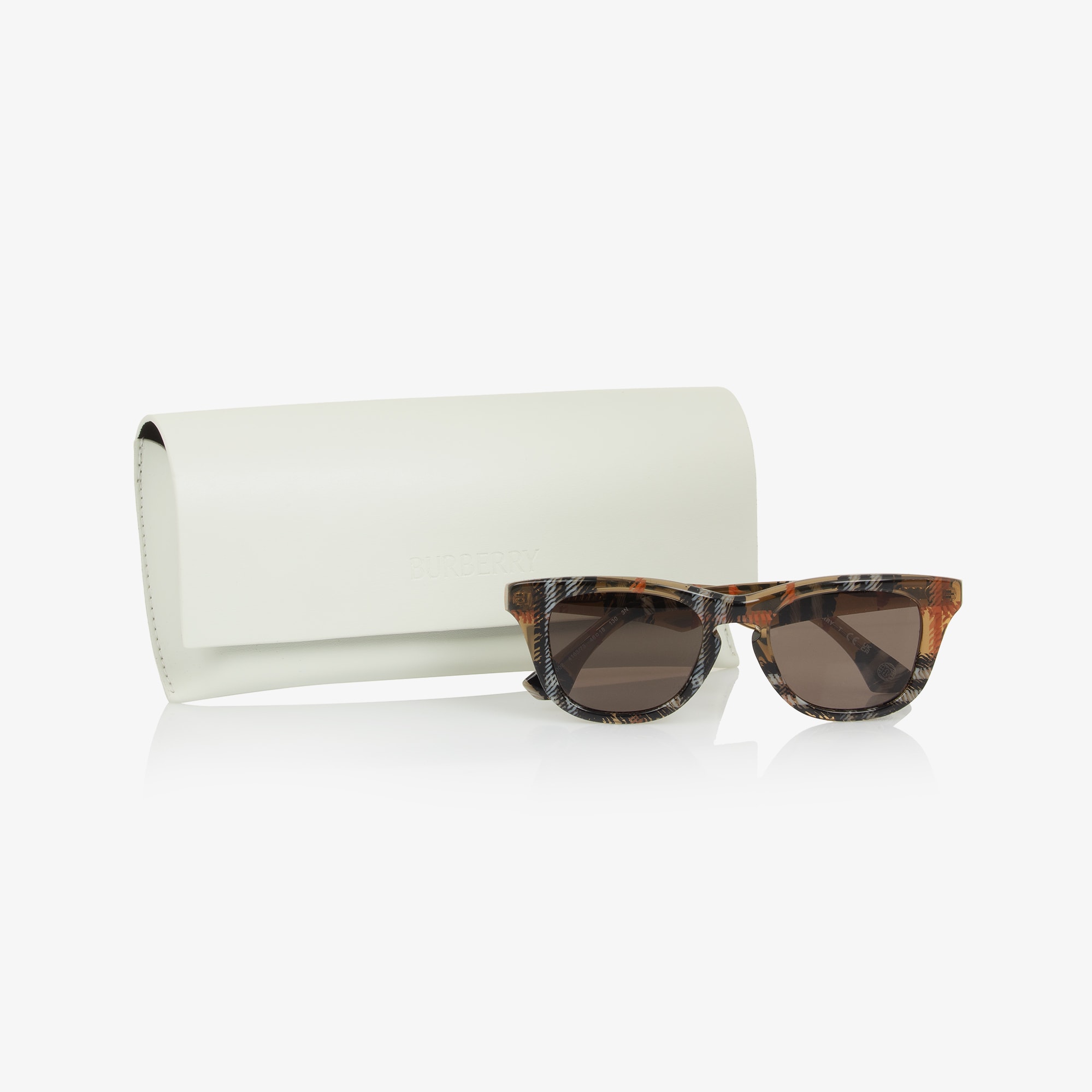 Beige Check Sunglasses (UVA/UVB) - View 2