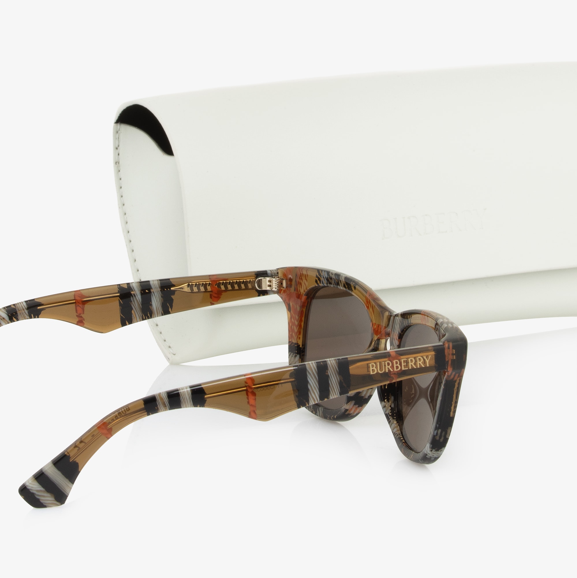 Beige Check Sunglasses (UVA/UVB) - View 5