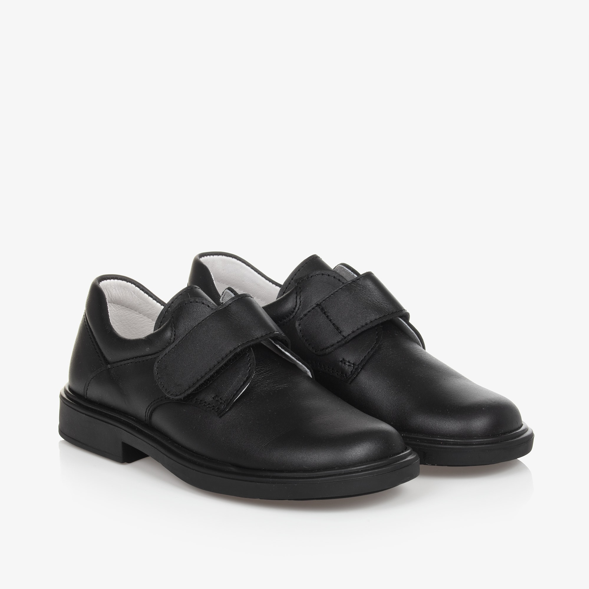 Boys Black Leather Shoes - View 1