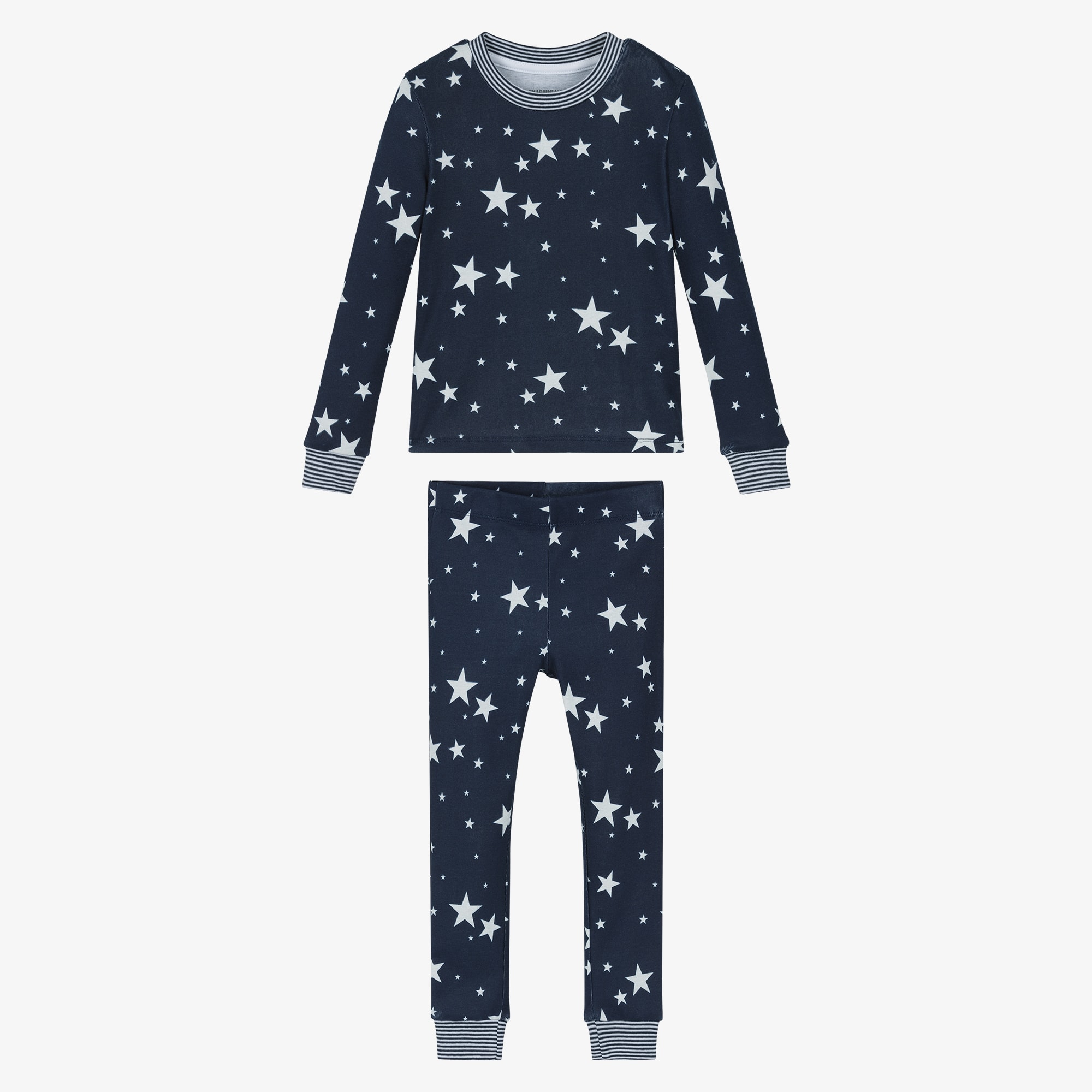 Navy Blue Glow In The Dark Cotton Pyjamas - View 4