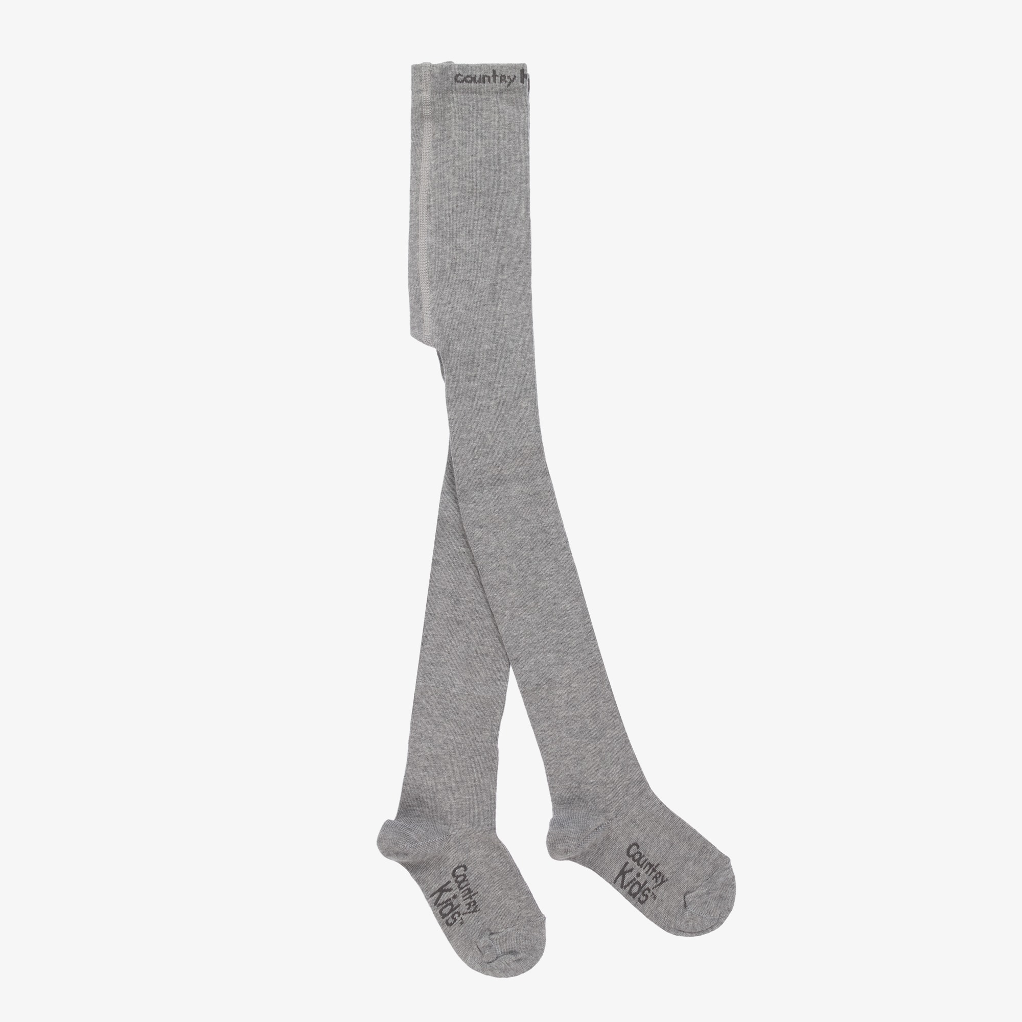 Denim Blue Cotton Knitted Tights - View 1