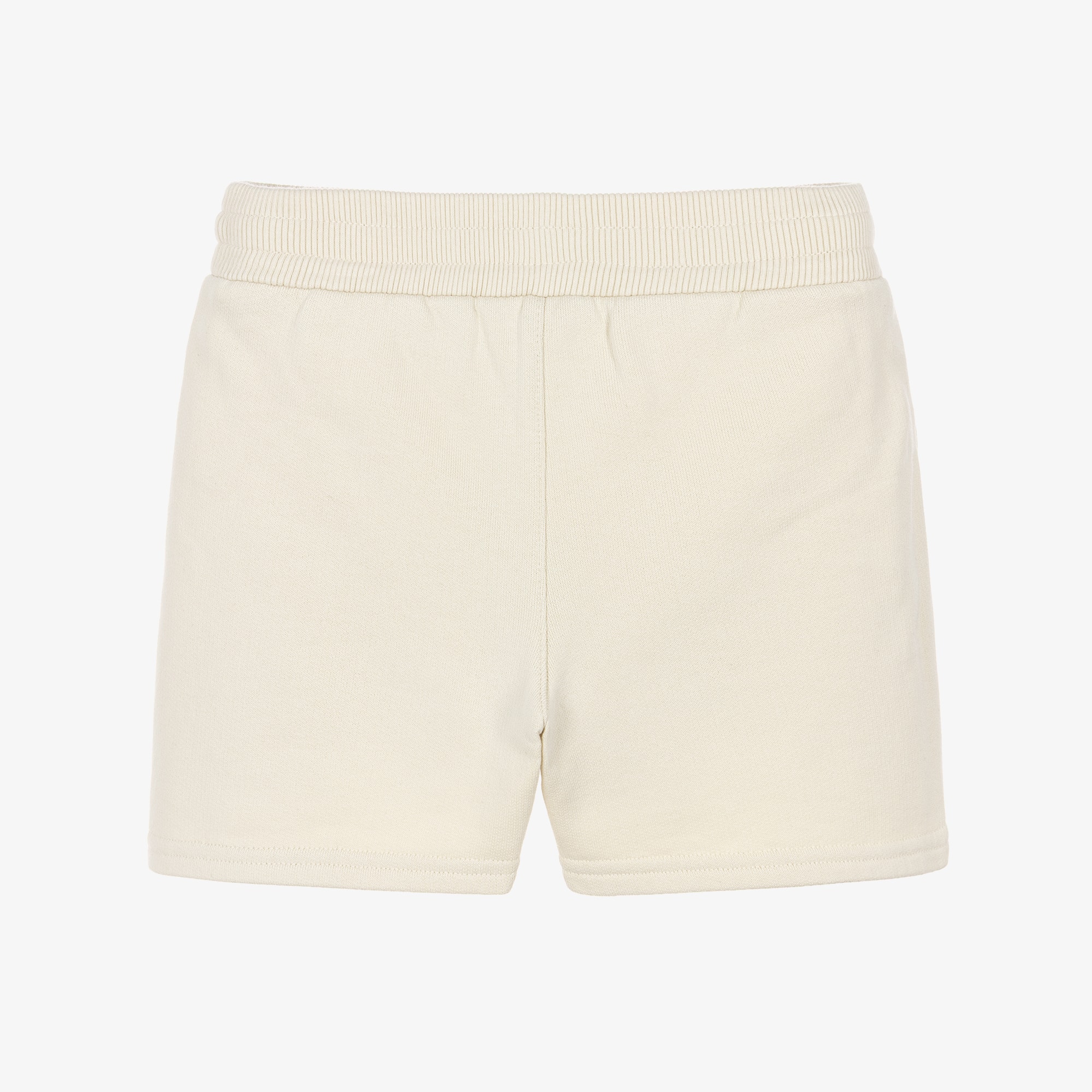 Boys Beige Cotton Jersey Leopard Shorts - View 2