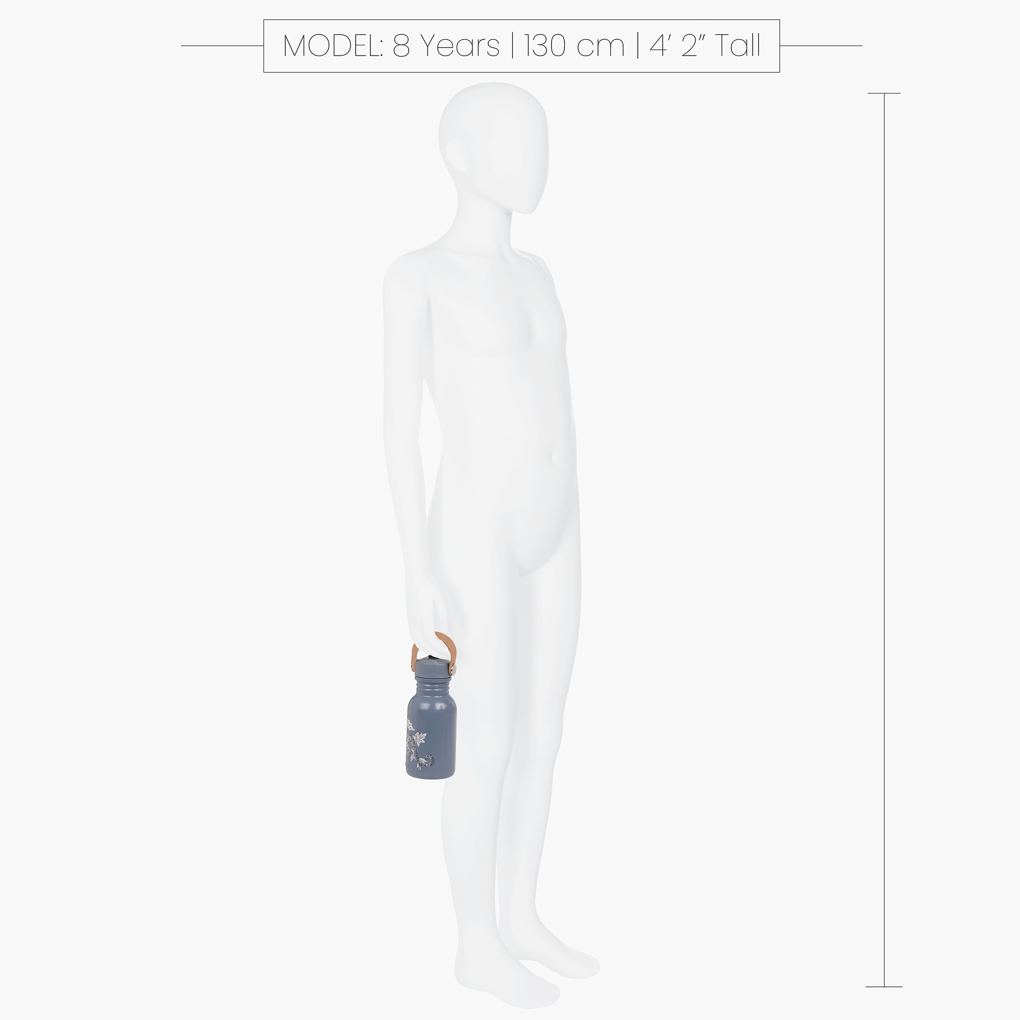 Blue Leopard Water Bottle (16cm) - View 3