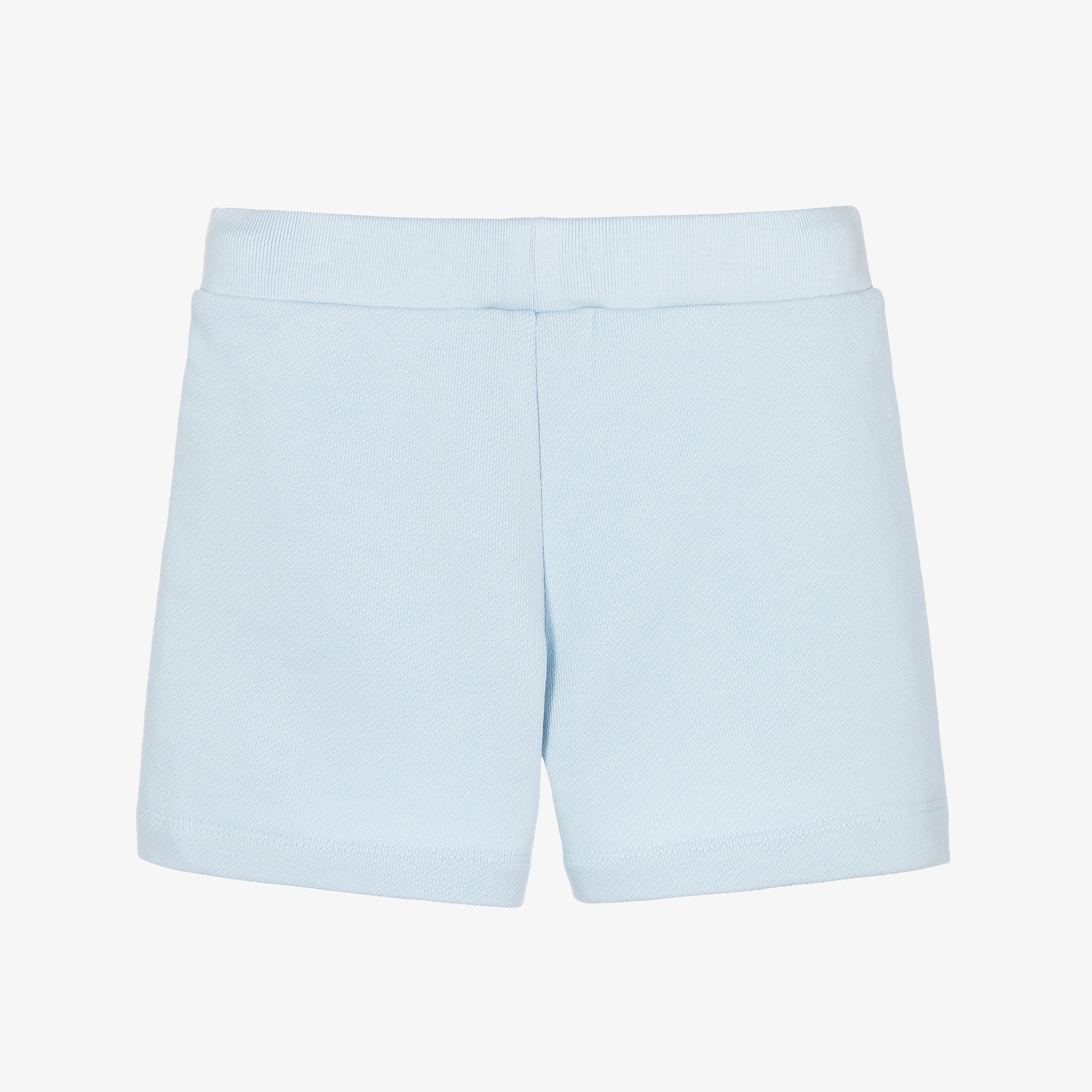 Girls Ivory Cotton Jersey Shorts with FF Logo - View 2