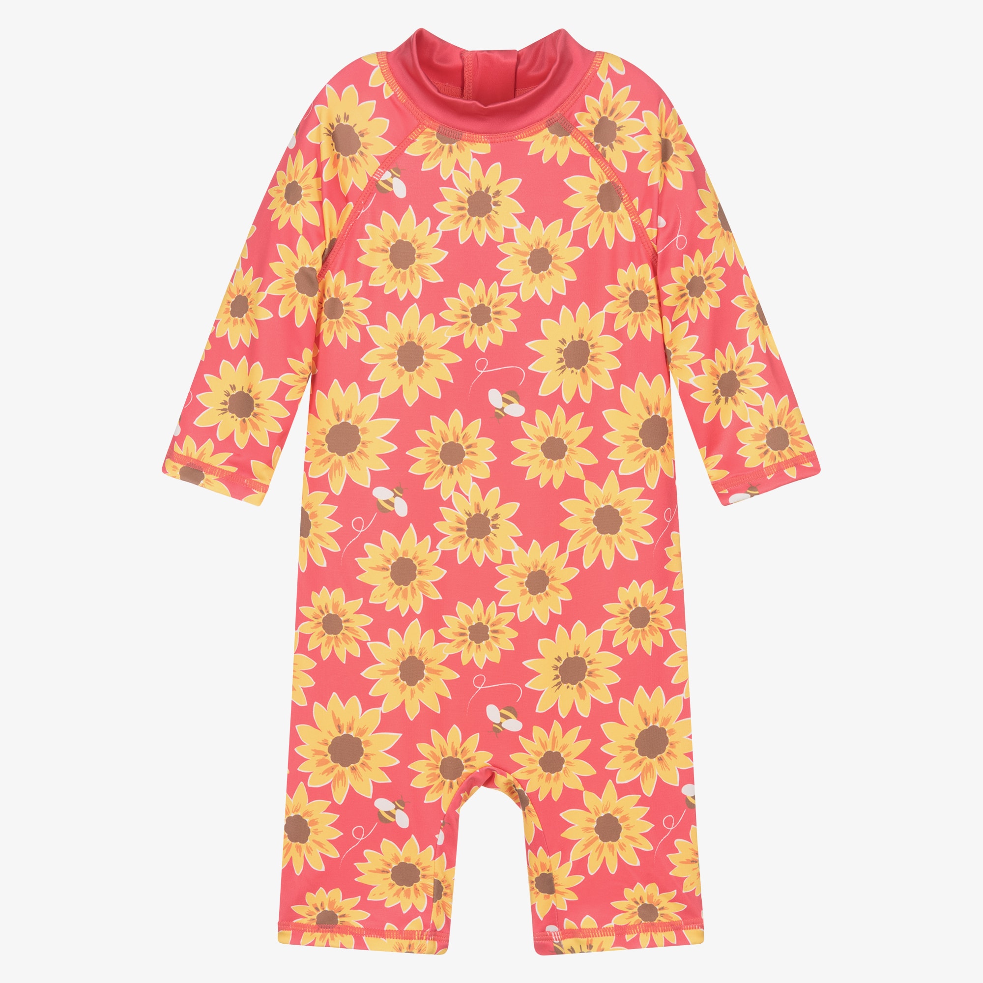Boys Yellow & Blue Beach Sun Suit (UPF50+) - View 1