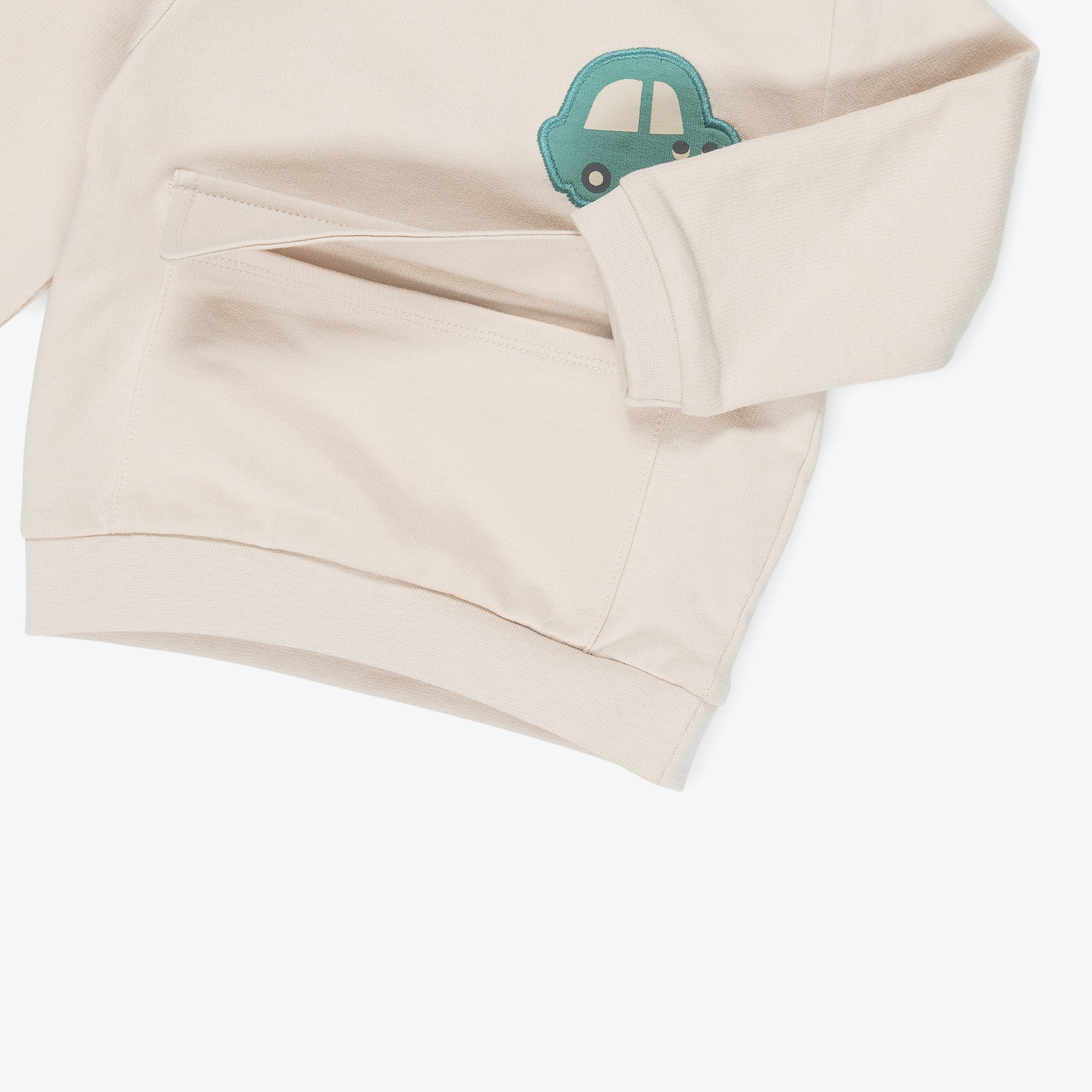 Baby Boys Green & Beige Tracksuits with Car Motifs (2 Pack) - View 6