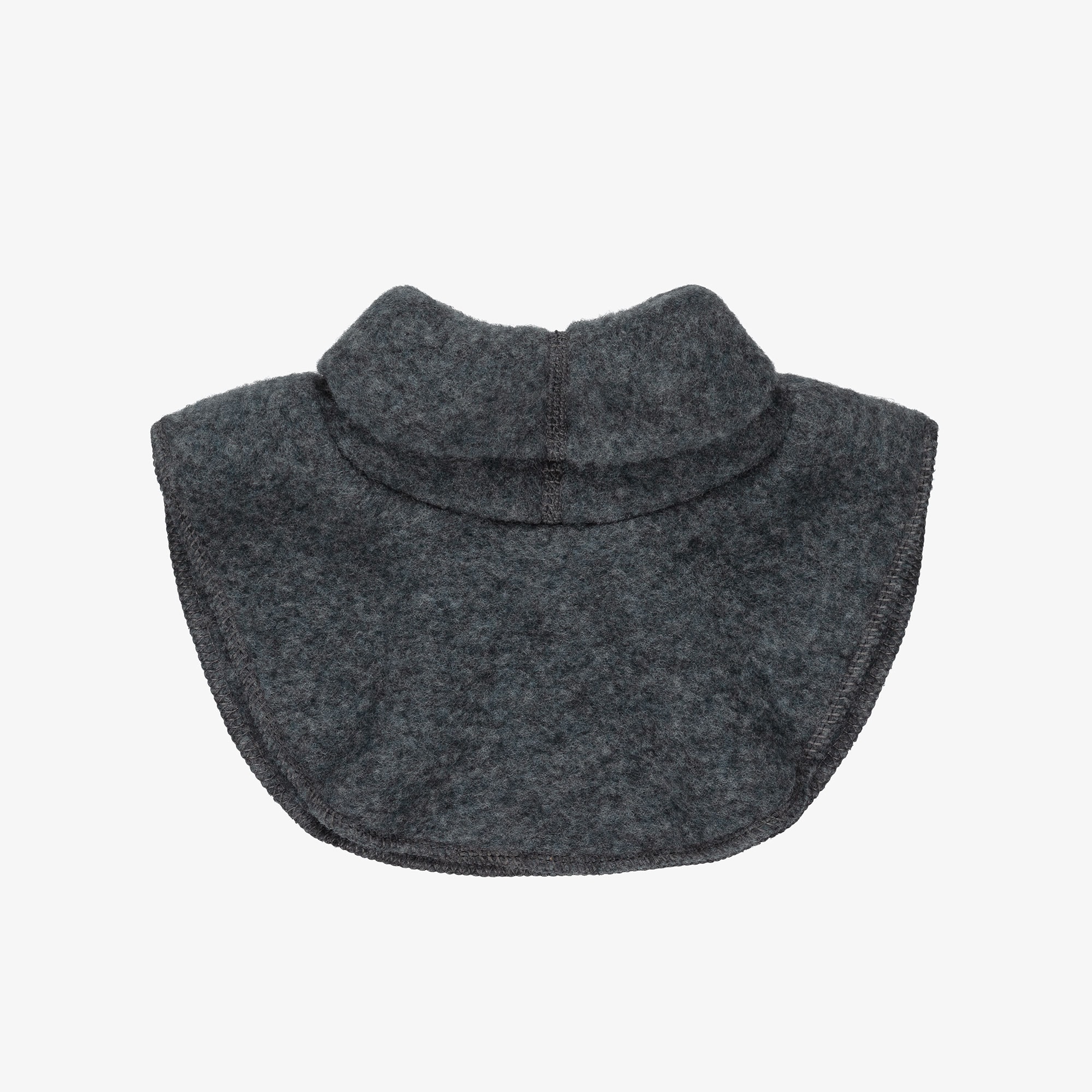 Grey Merino Wool Roll Neck Snood - View 2