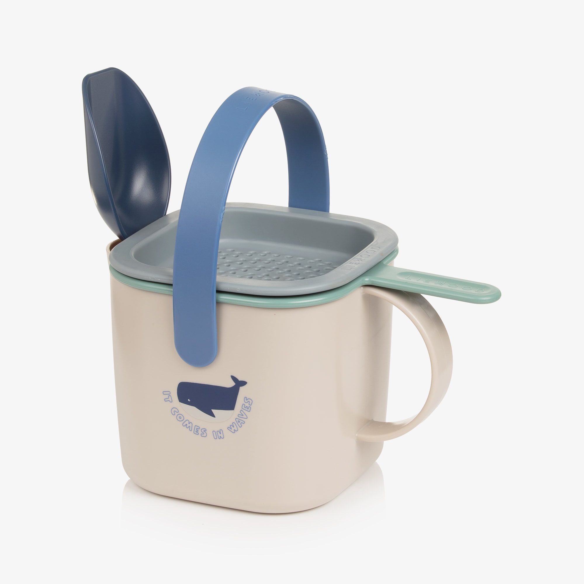 Beige & Blue Roald Sand Set (23cm) - View 1