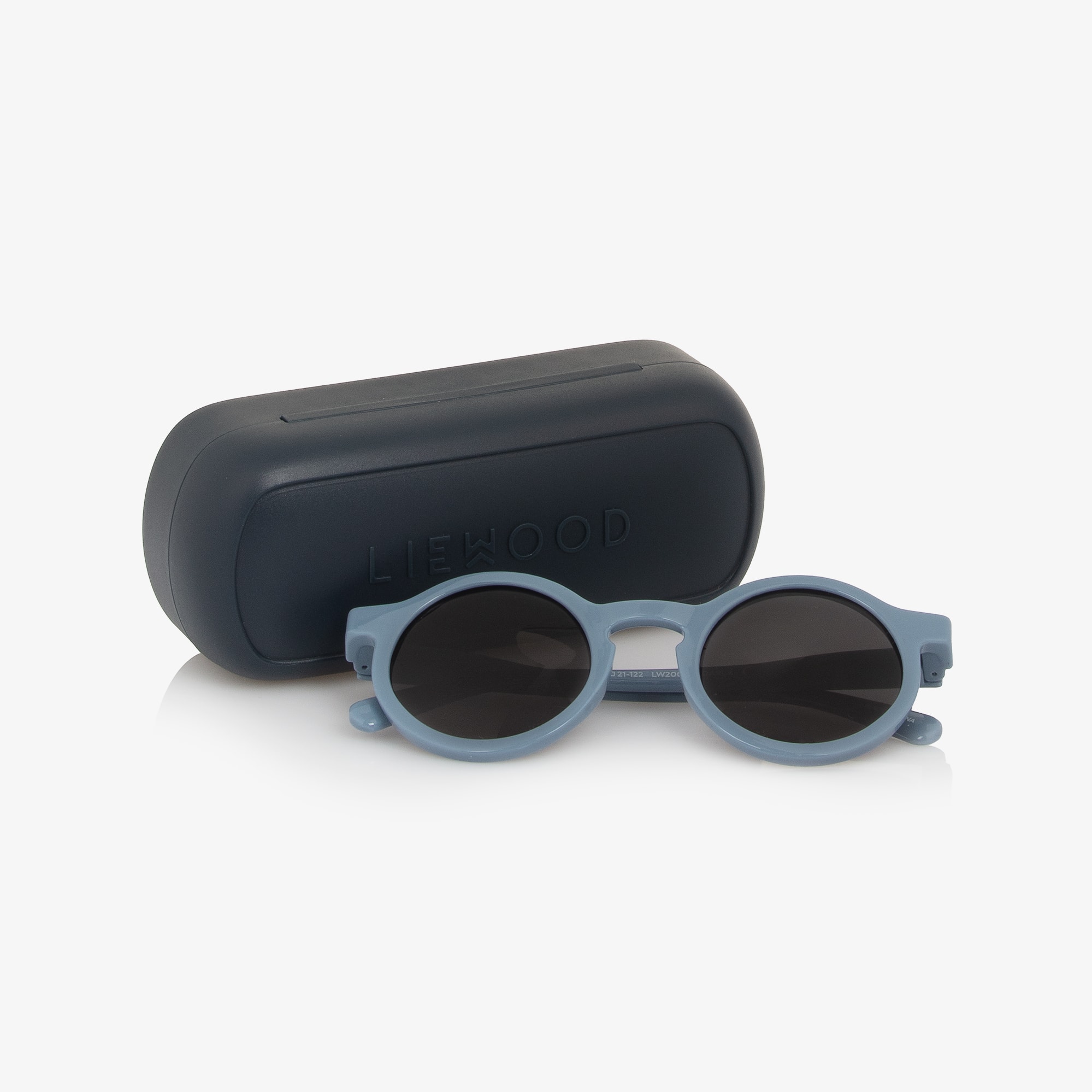 Blue Round Sunglasses - View 2