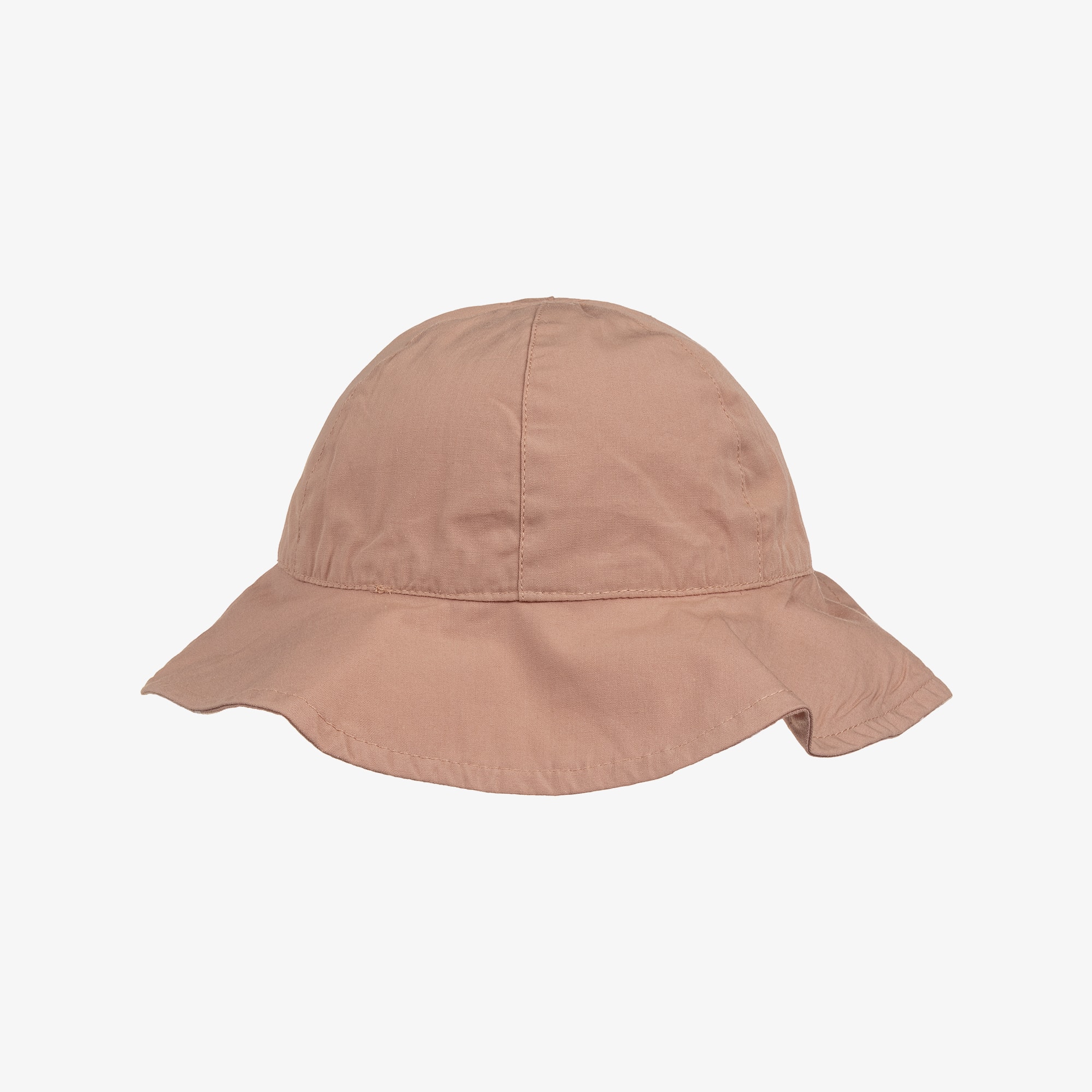 Girls Pink Cotton Heart Print Reversible Sun Hat - View 2