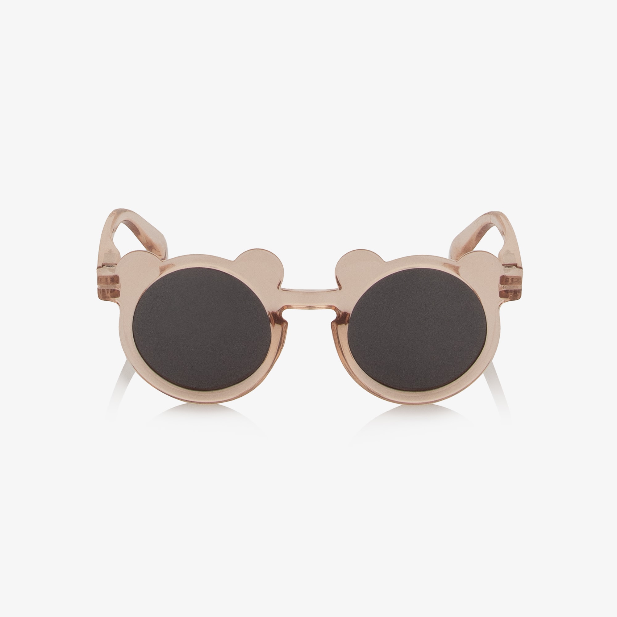 Rose Pink Transparent Bear Sunglasses - View 3