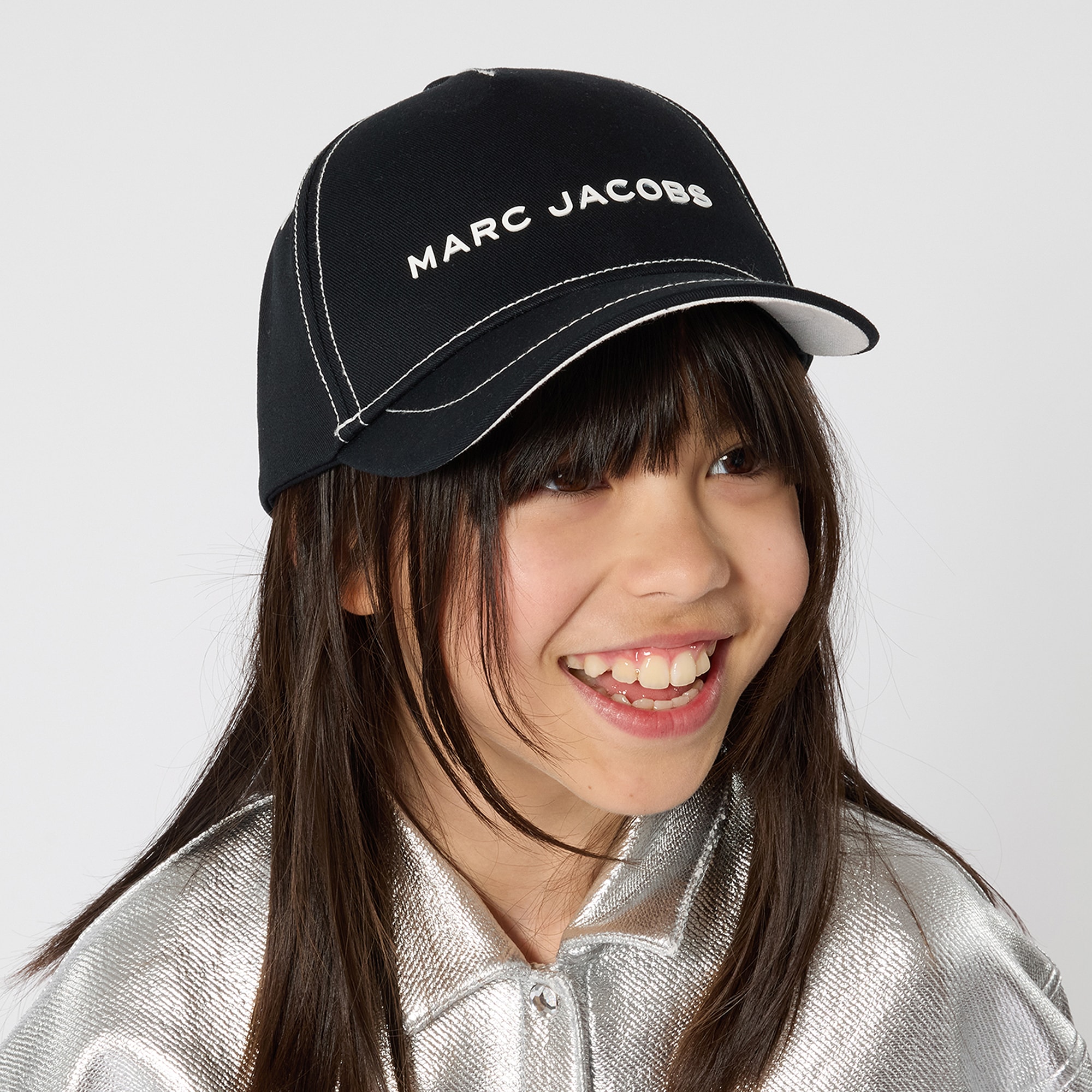 Black Cotton Cap with NYC Logo - View 2