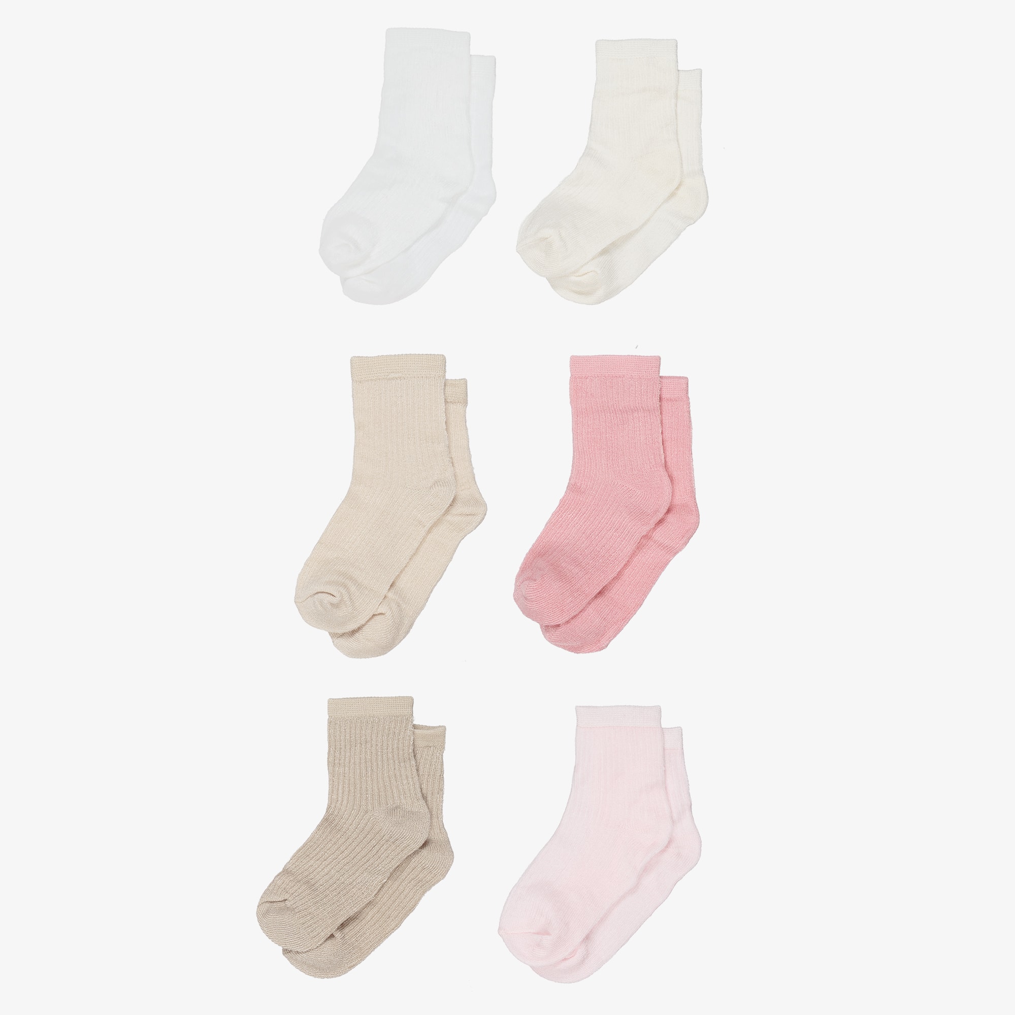 Blue & Beige Baby Socks (6 Pack) - View 2