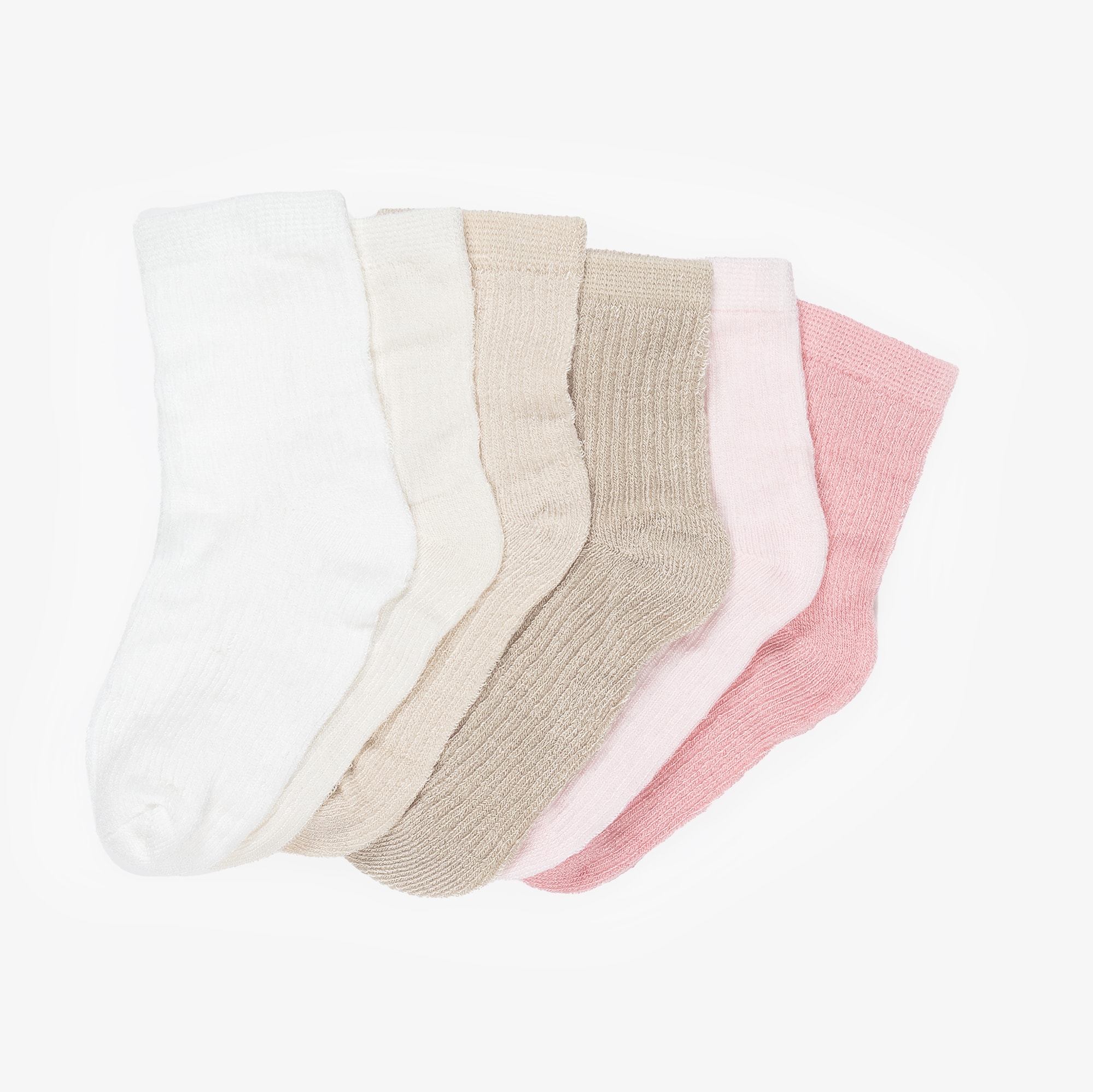 Blue & Beige Baby Socks (6 Pack) - View 4