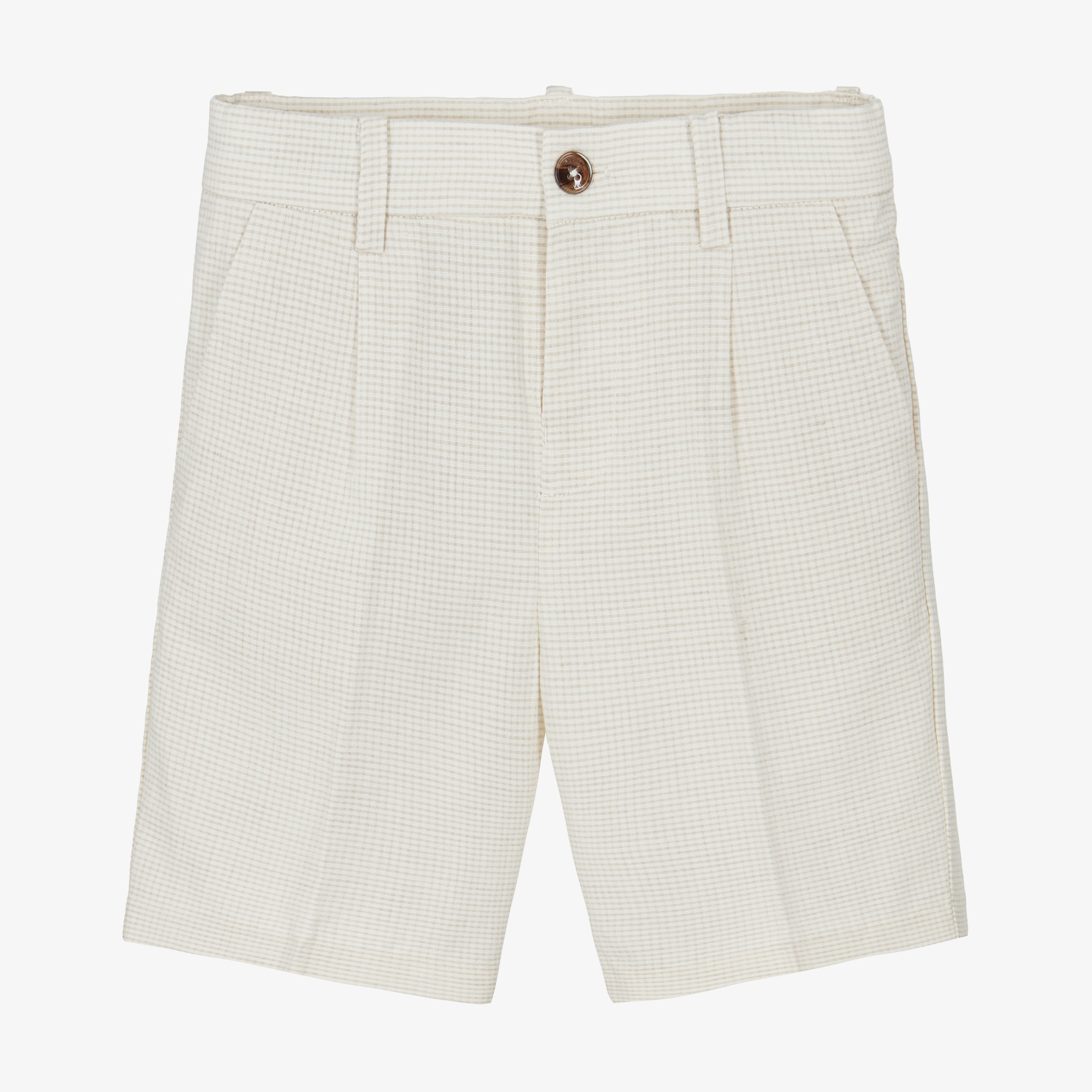 Boys Navy Blue Cotton 3 Pocket Shorts - View 1