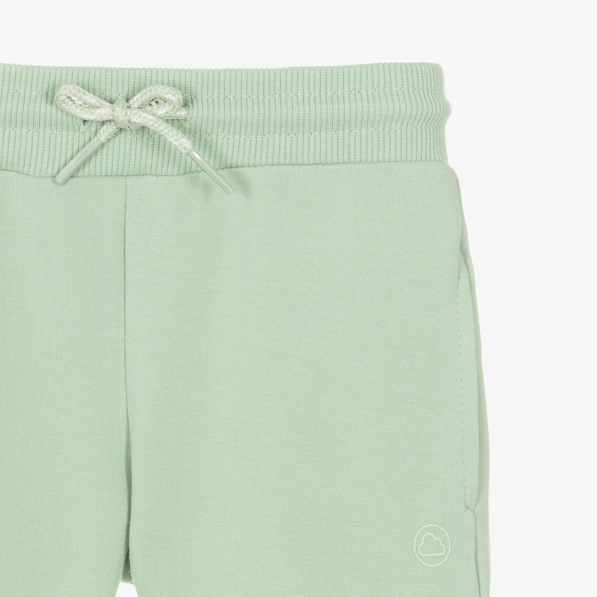 Boys Pale Green Jersey Joggers - View 3