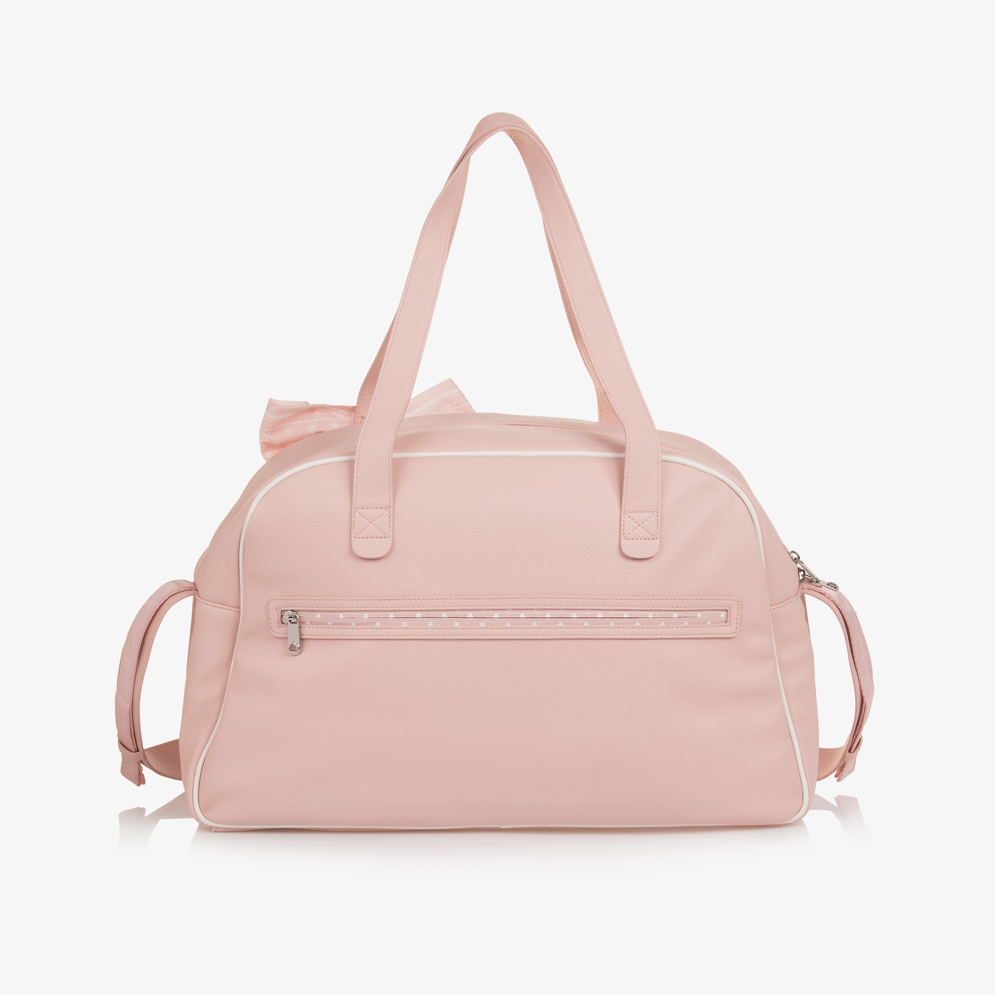 Pink Faux Leather Bow Changing Bag (46cm) - View 4