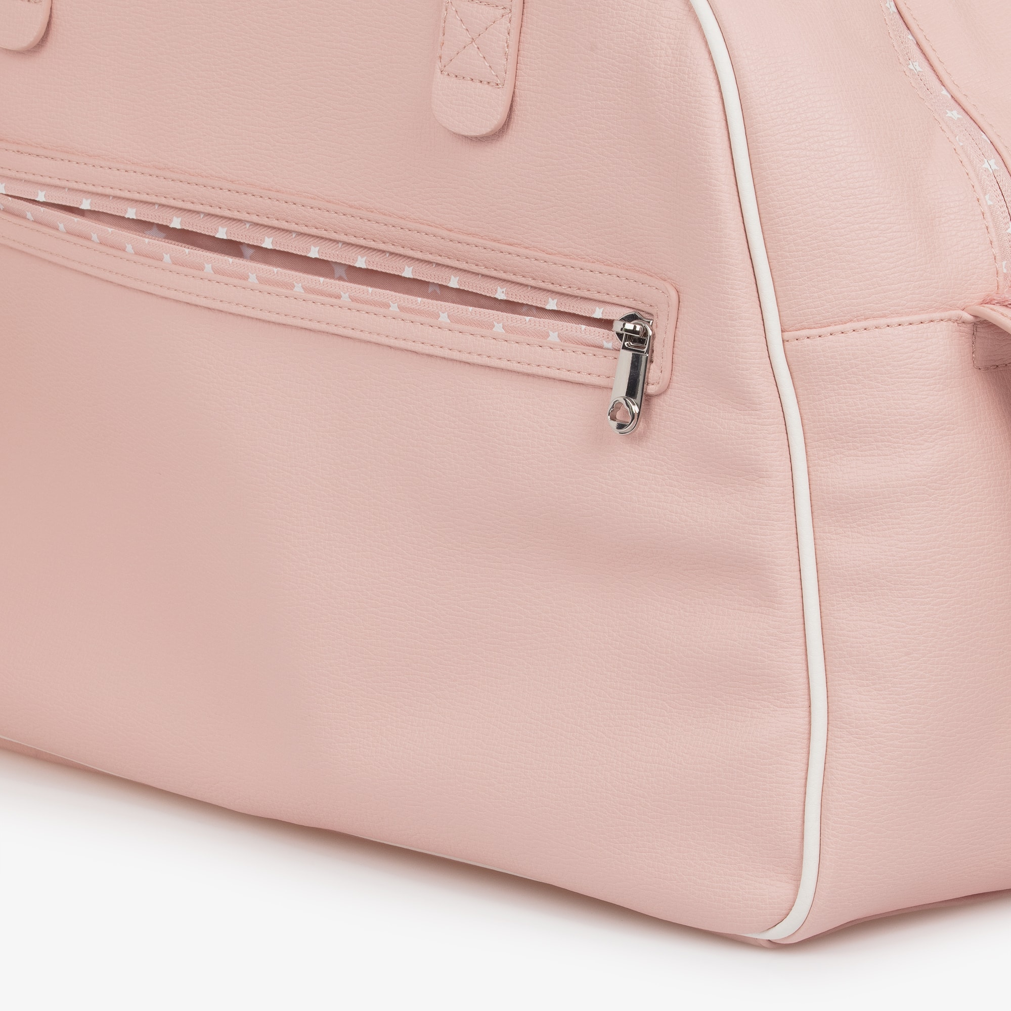 Pink Faux Leather Bow Changing Bag (46cm) - View 6