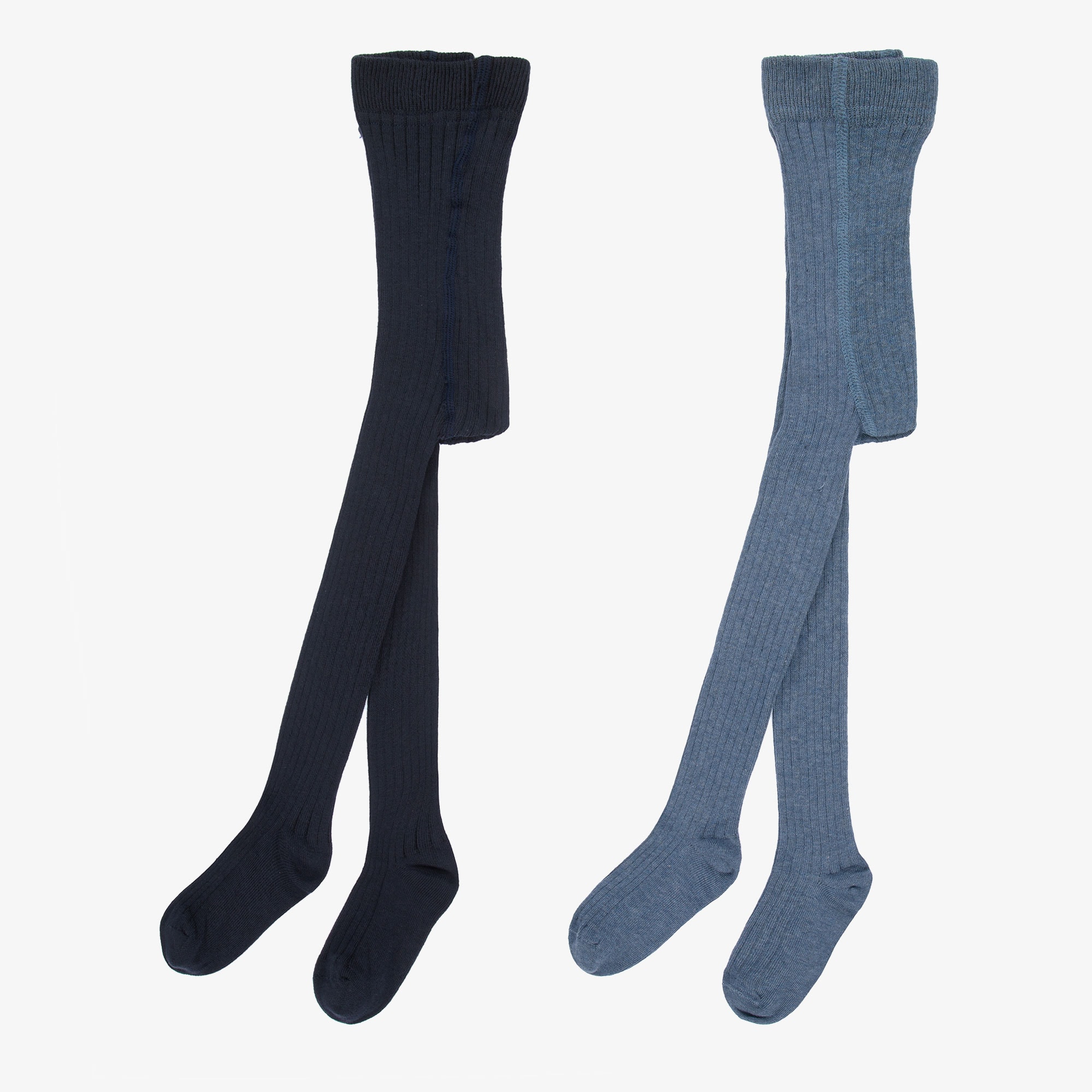 Two Tone Blue Tights (2 Pack) - View 3