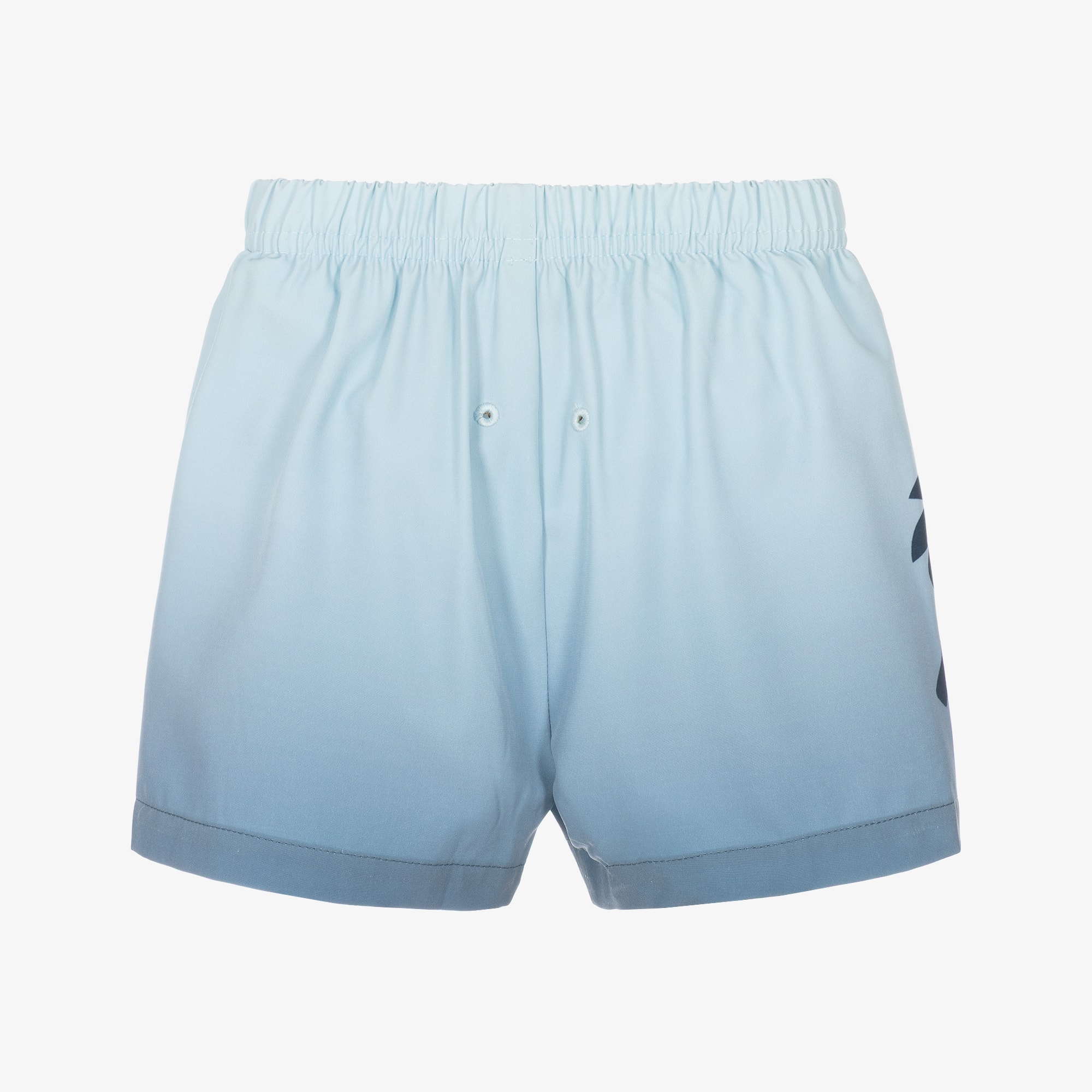 Baby Boys Blue Smiling Palm Tree Swim Shorts (UPF50+) - View 3