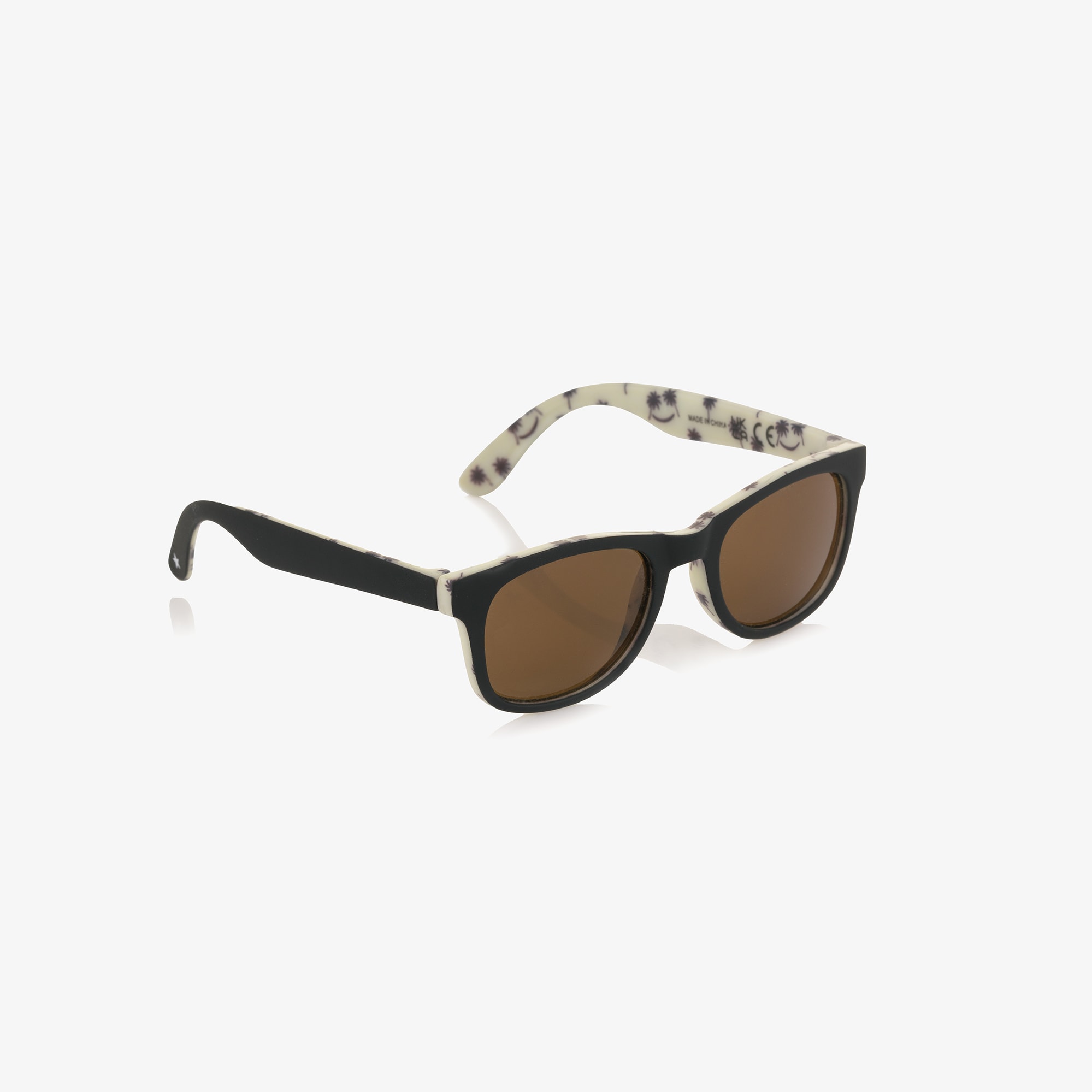 Black Tinted Sunglasses with Matte Frame (UVA/UVB) - View 1