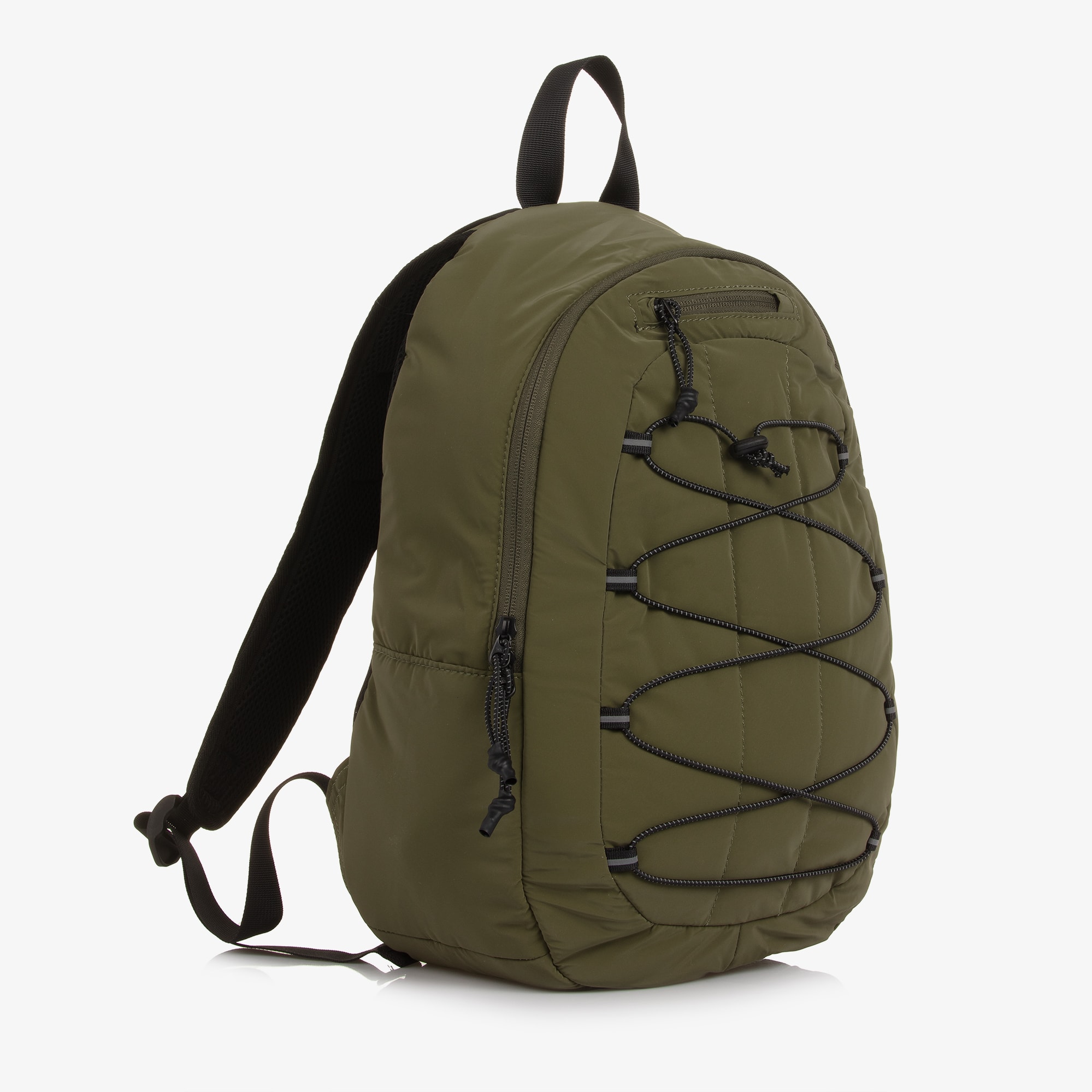 Boys Khaki Green Bungee Cord Backpack (41cm) - View 3
