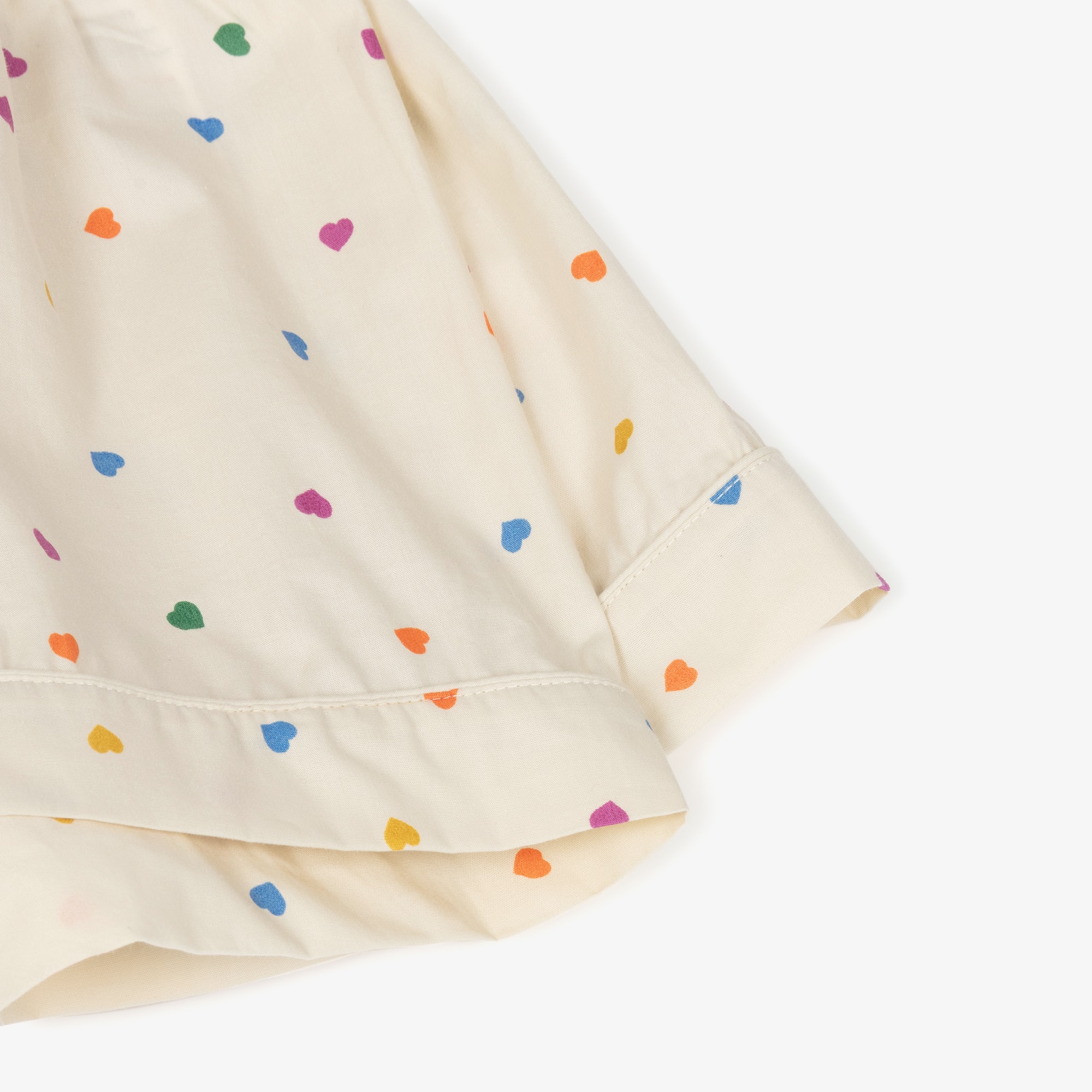 Girls Ivory Confetti Heart Short Pyjamas - View 8