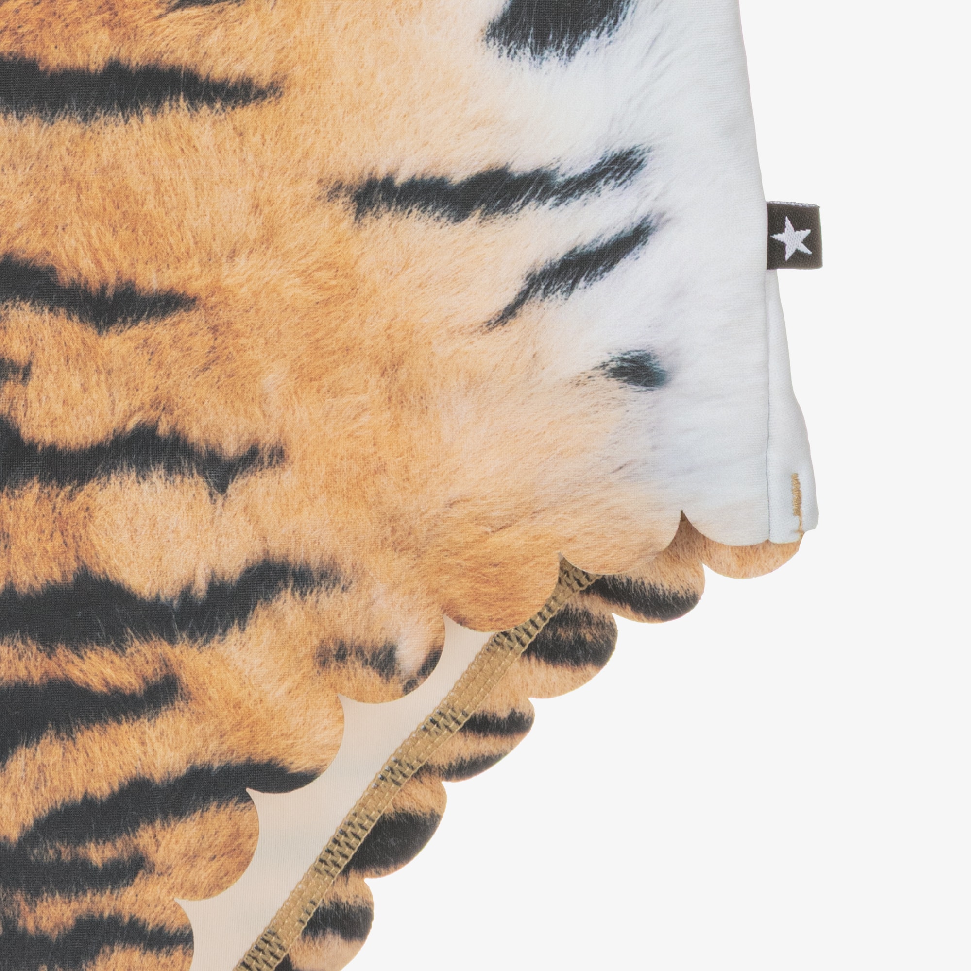Girls Orange & Black Tiger Print Swimsuit (UPF50+) - View 4