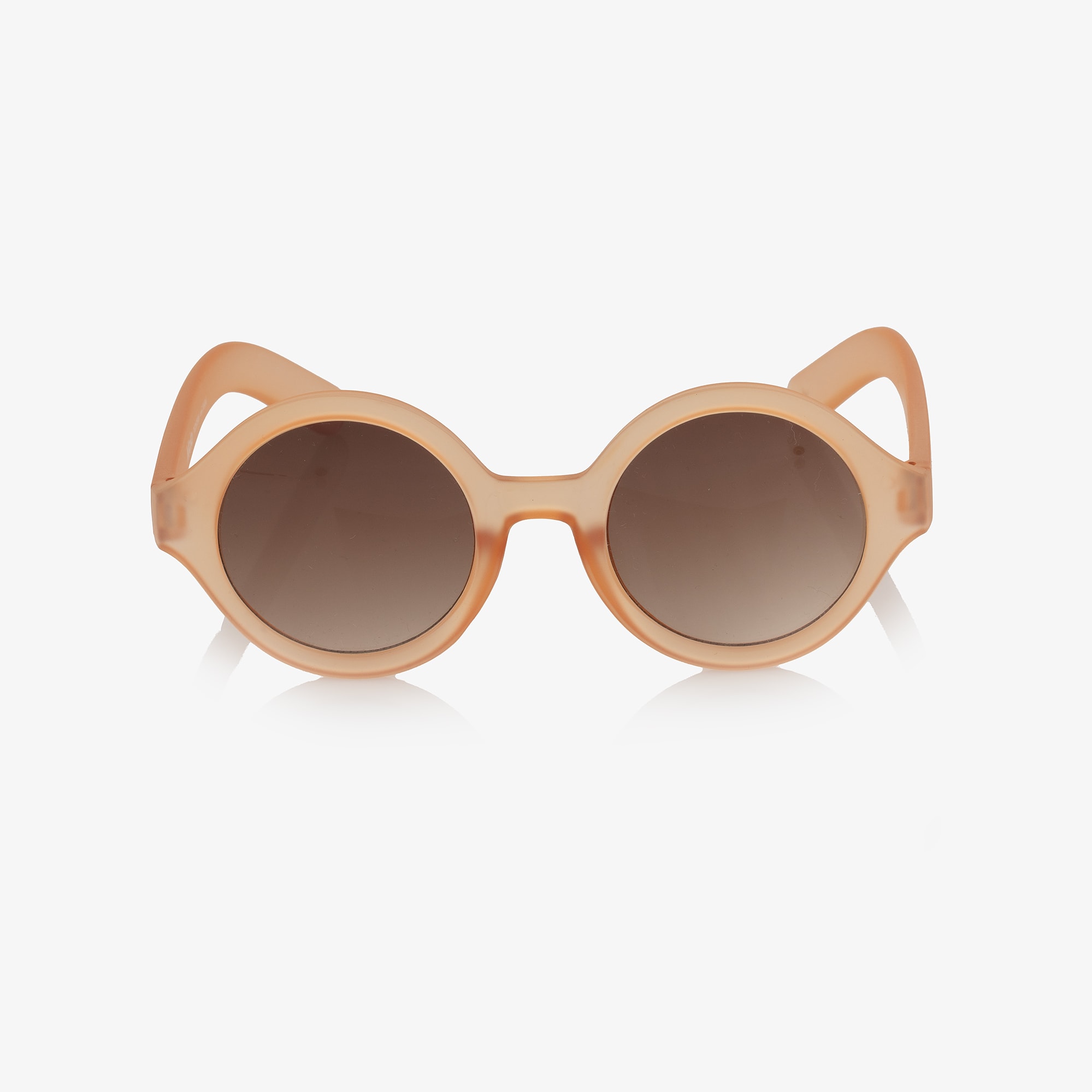 Girls Peach Round Sunglasses (UVA/UVB) - View 3