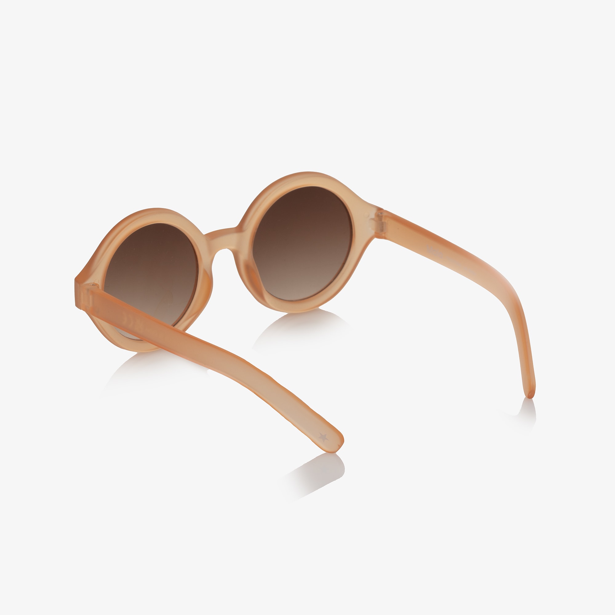 Girls Peach Round Sunglasses (UVA/UVB) - View 4