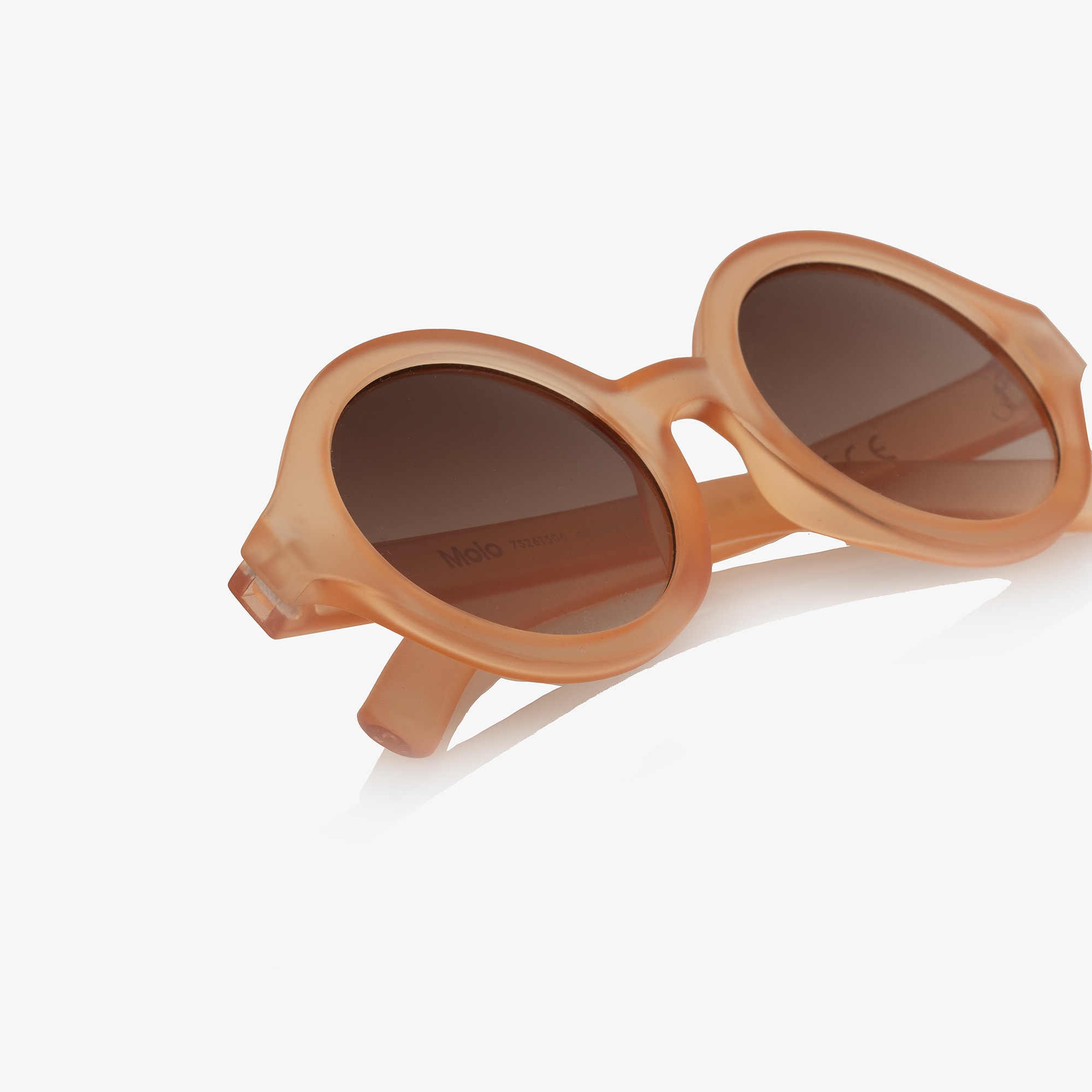 Girls Peach Round Sunglasses (UVA/UVB) - View 5