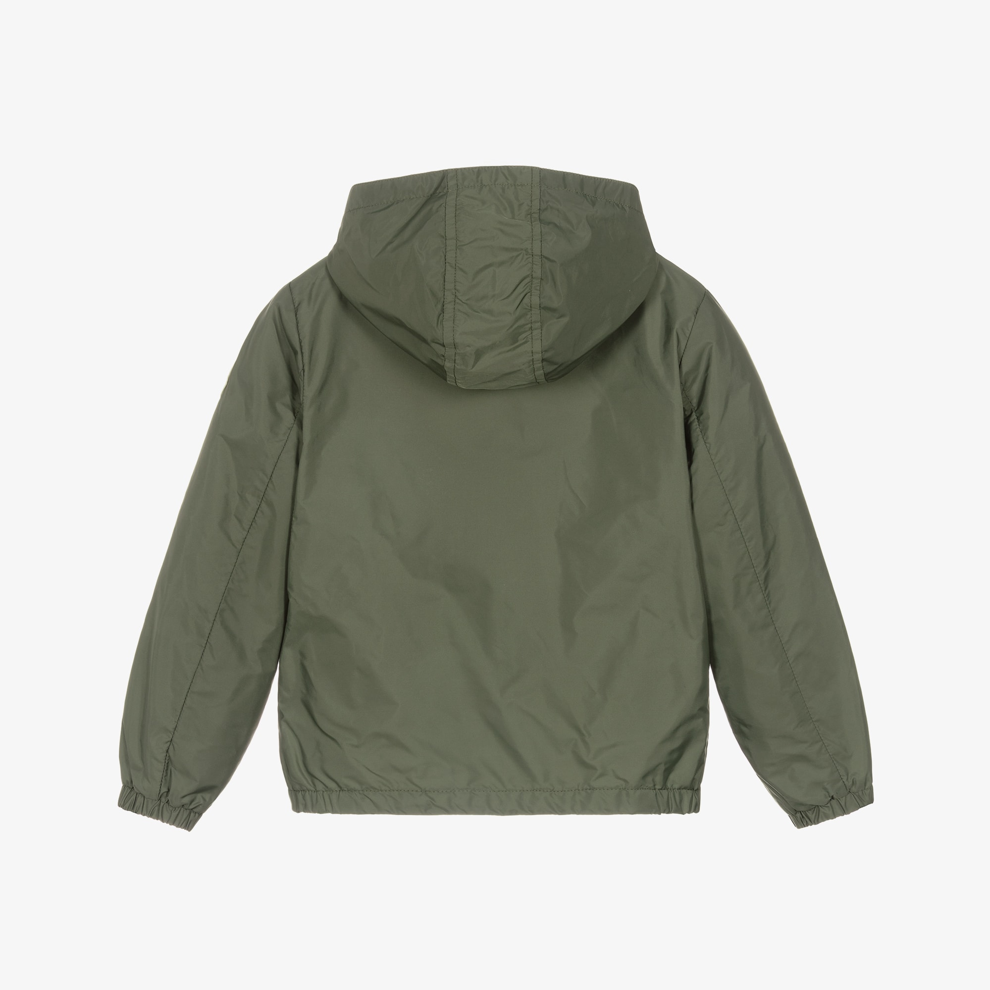 Boys Khaki Green Urville Hooded Jacket - View 2