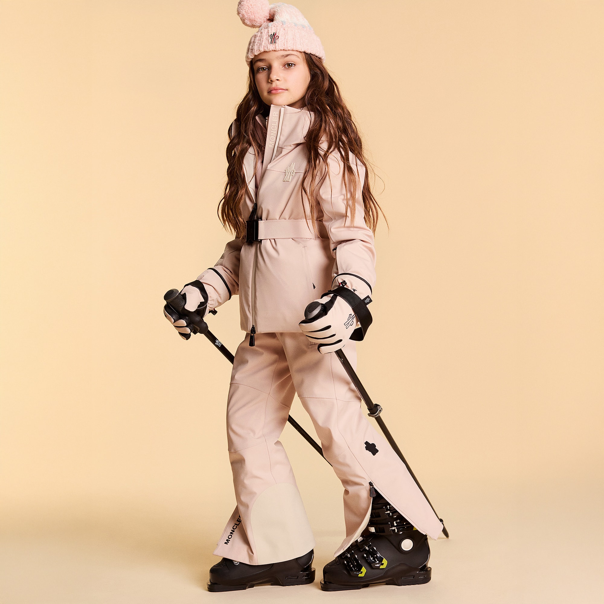 Girls Pink Yoline Technical Ski Jacket - View 2