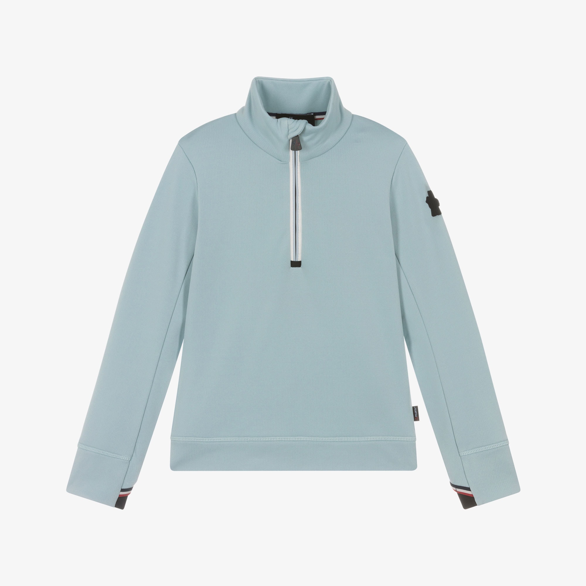 Ivory Polartec Half-Zip Polo Neck Top - View 1