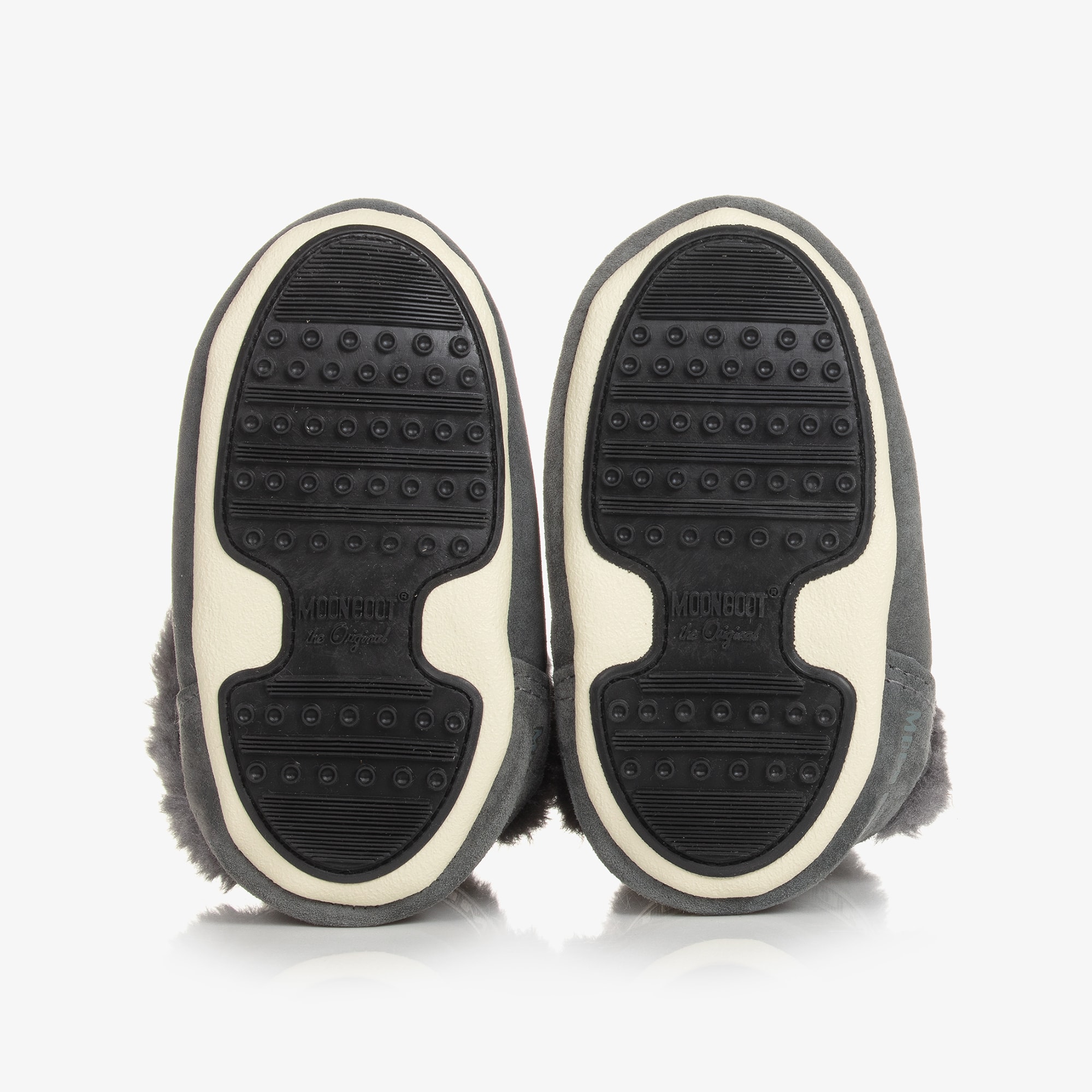 Grey Suede Baby Moon Boots - View 3